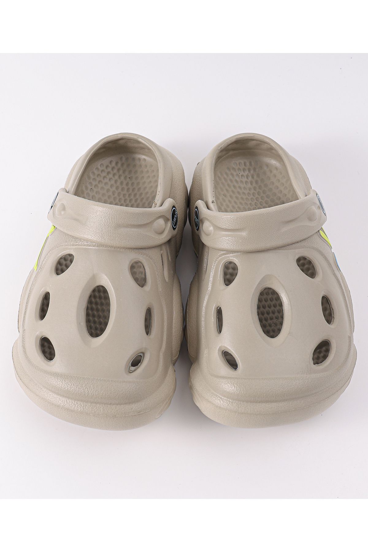 SAPS-Solid Clogs with Backstraps - Grey 3