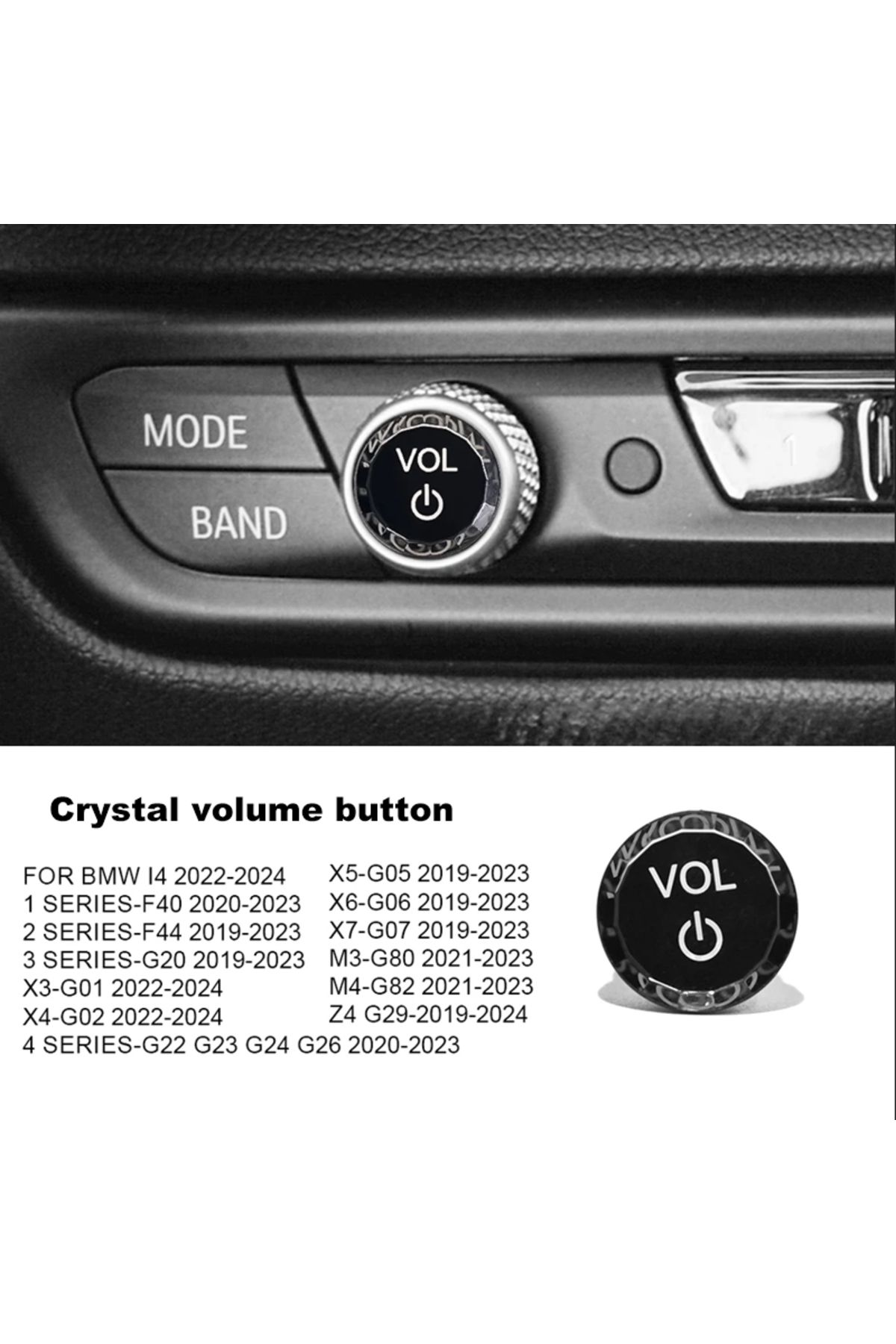 Choice-MGU Volume button Crystal Volume Control button For BMW F40 F44 G20 X3 G01 X4 G02 X5 G06 X7 G07 M3 G 1
