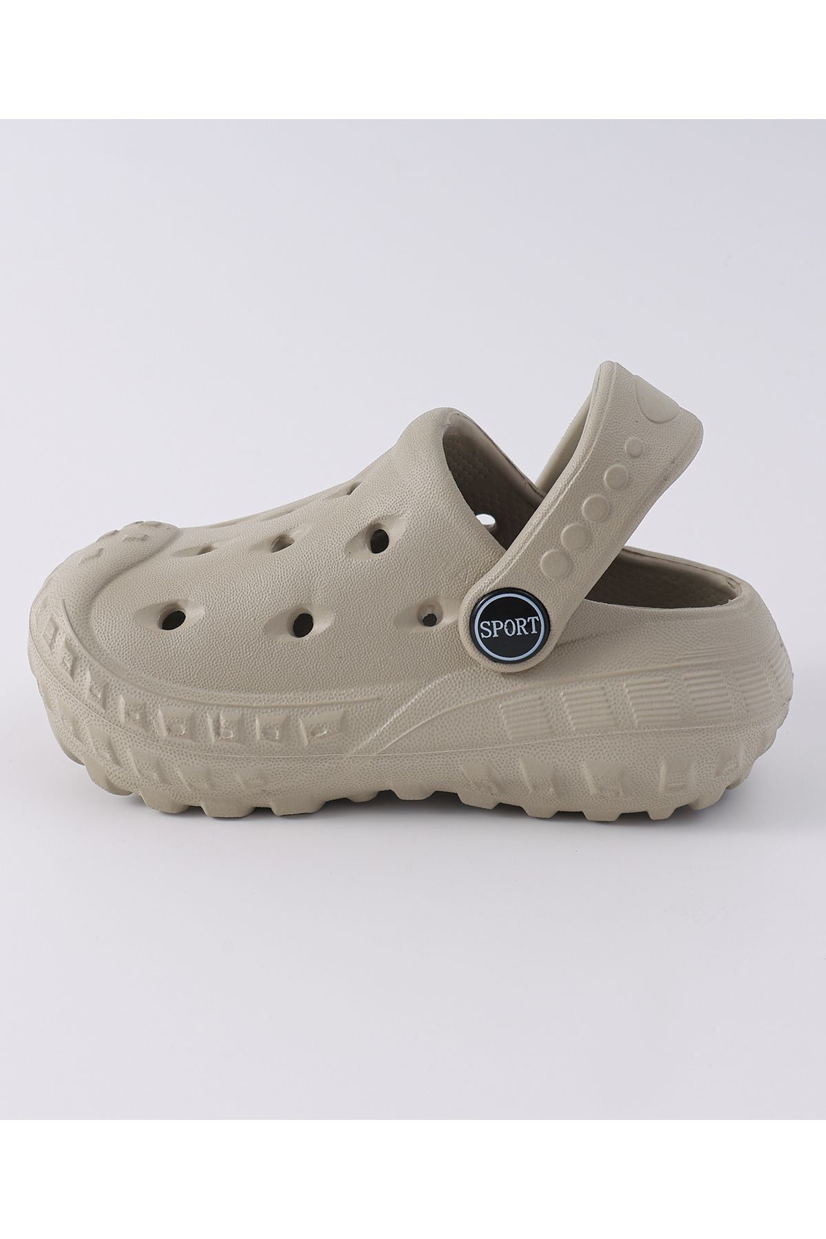 SAPS-Solid Clogs with Backstraps - Grey 6