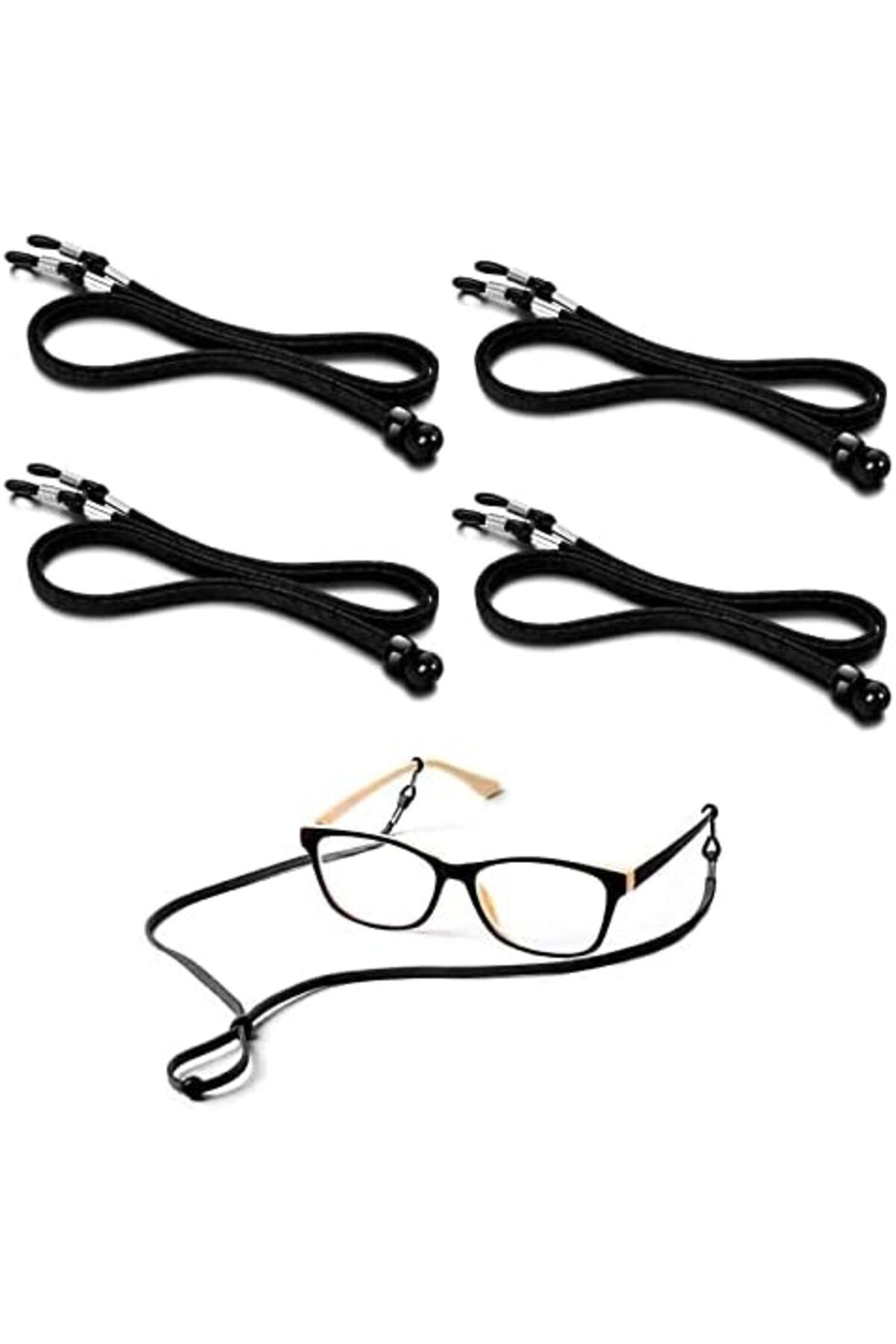 CHT-Eyeglass Straps Chain, 4pcs Eyeglass Straps Cord, Glasses Cord Lanyard Non-Slip Spectacles Cord Reta 2