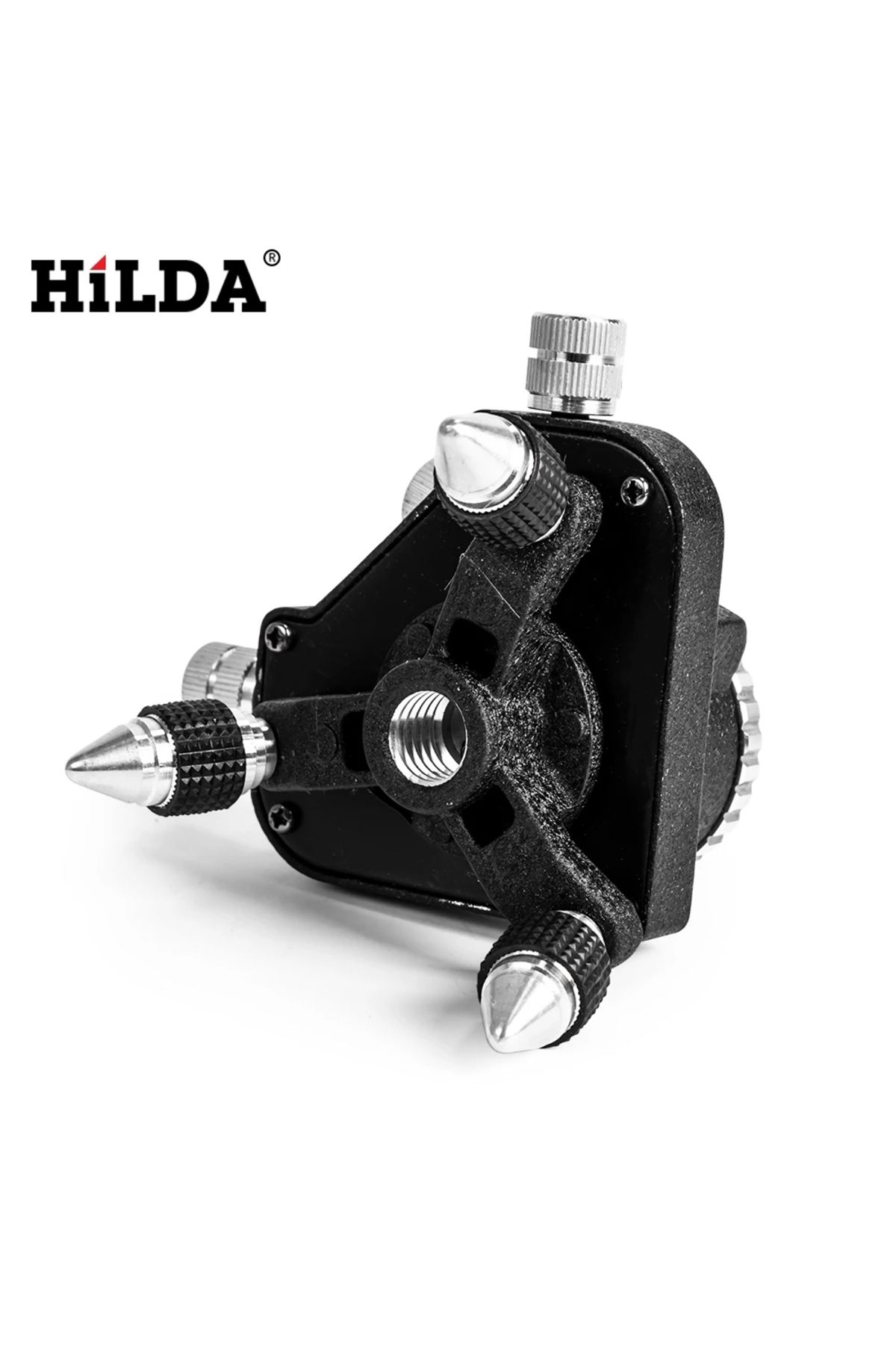 Hilda-قاعدة حامل ثلاثي القوائم 1/4 بوصة واجهة حامل ثلاثي القوائم قابل للتعديل الدقيق لمستوى الليزر 3