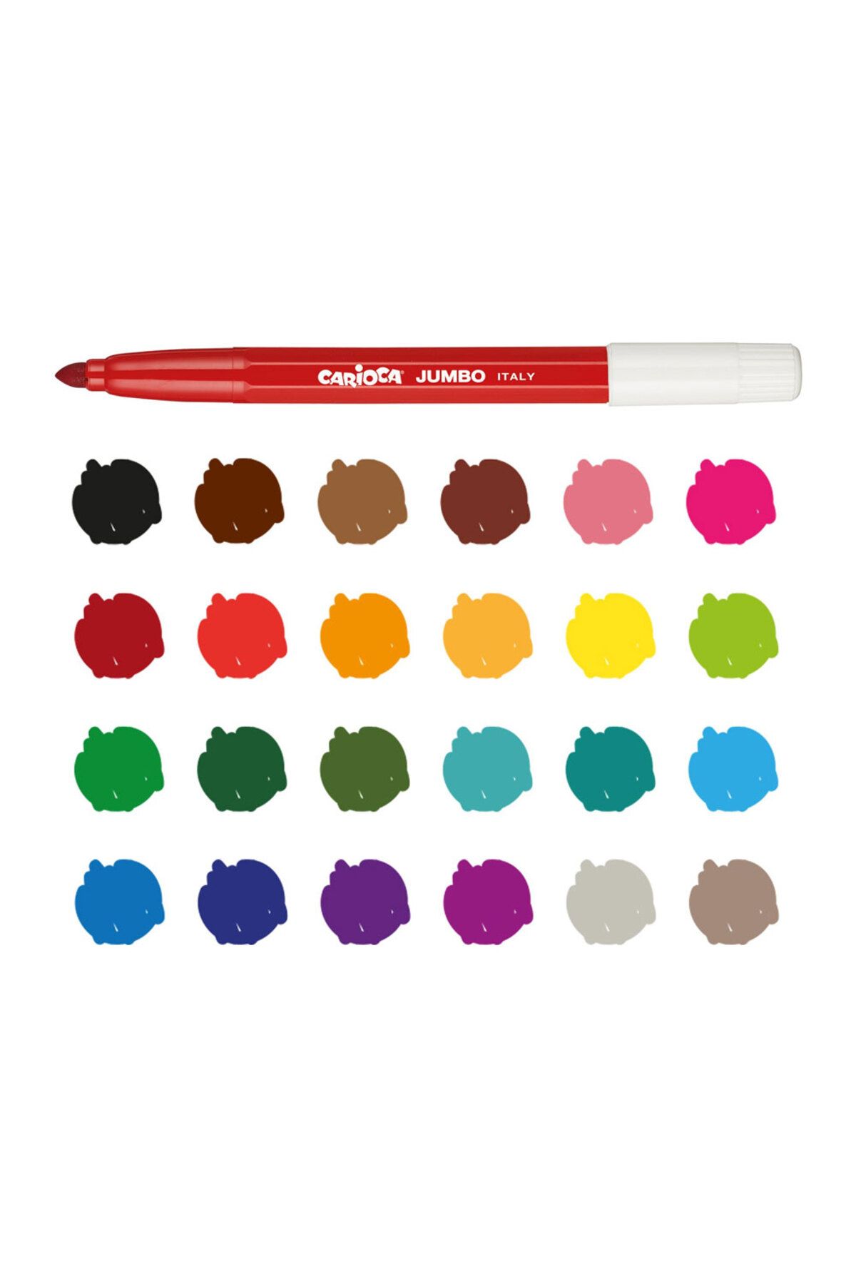 CARIOCA-24-piece Jumbo Washable Felt Tip CraYons Set 2