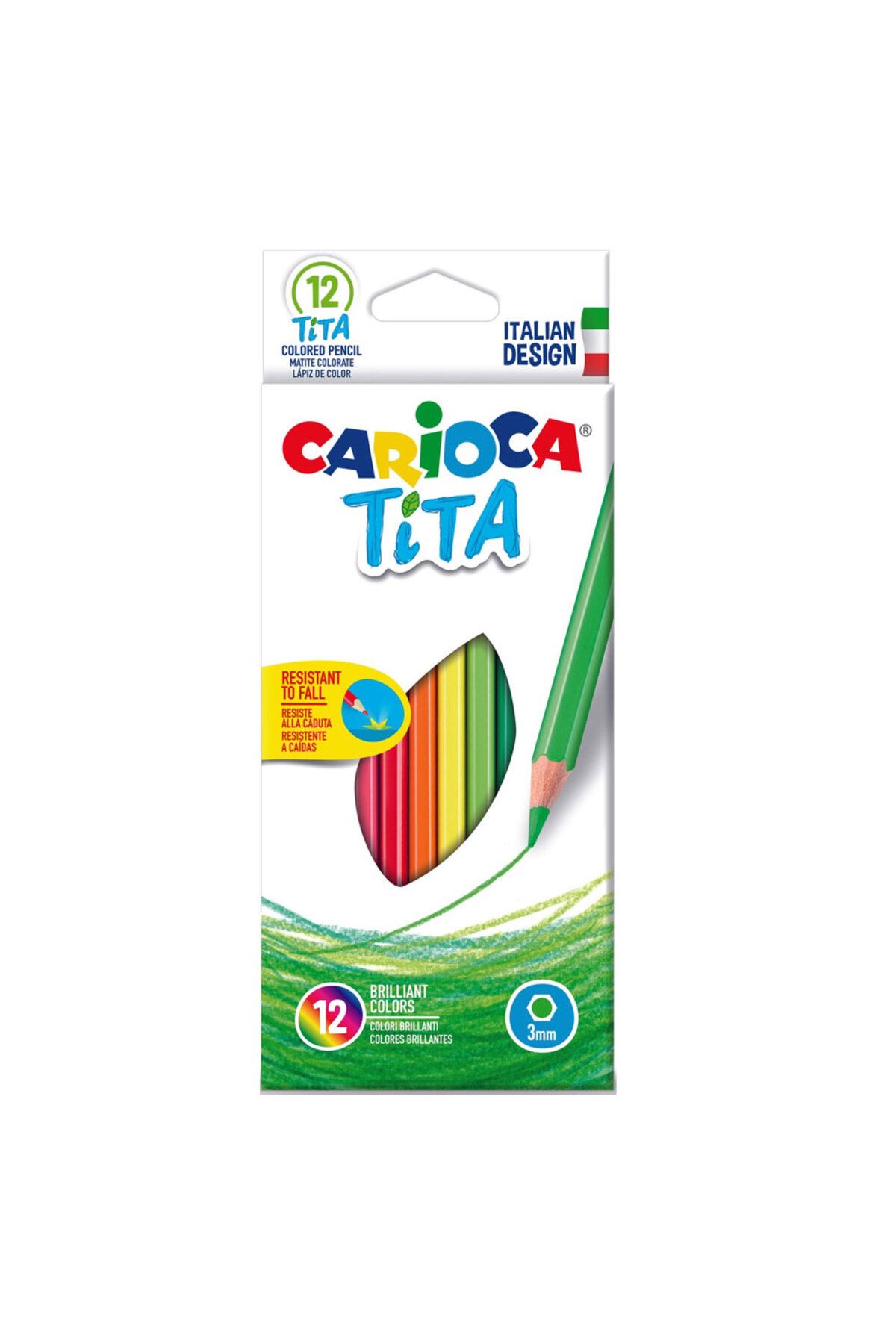 CARIOCA-طلاء جاف 12 لون من تيتا - 42793 1