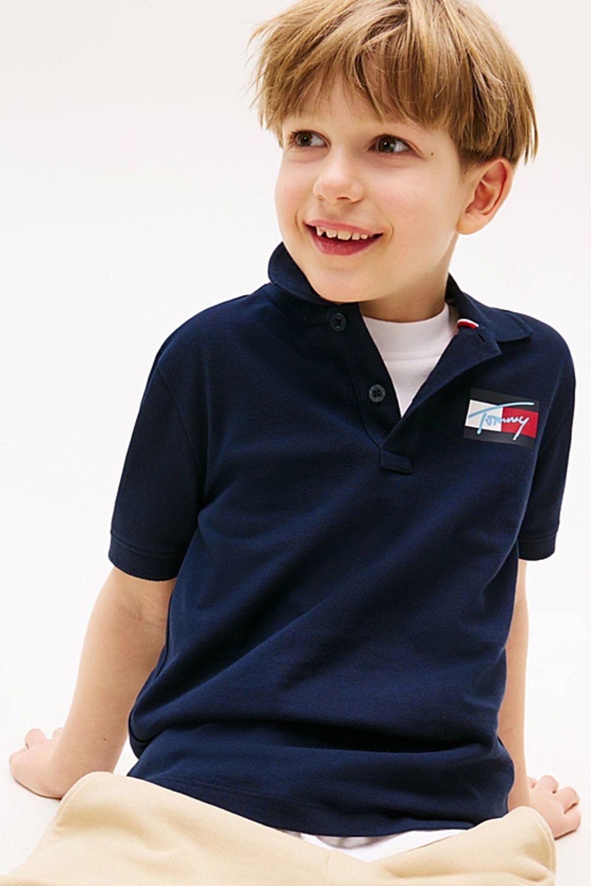 Tommy Hilfiger-Polokošile TOMMY SCRIPT FLAG SS 4