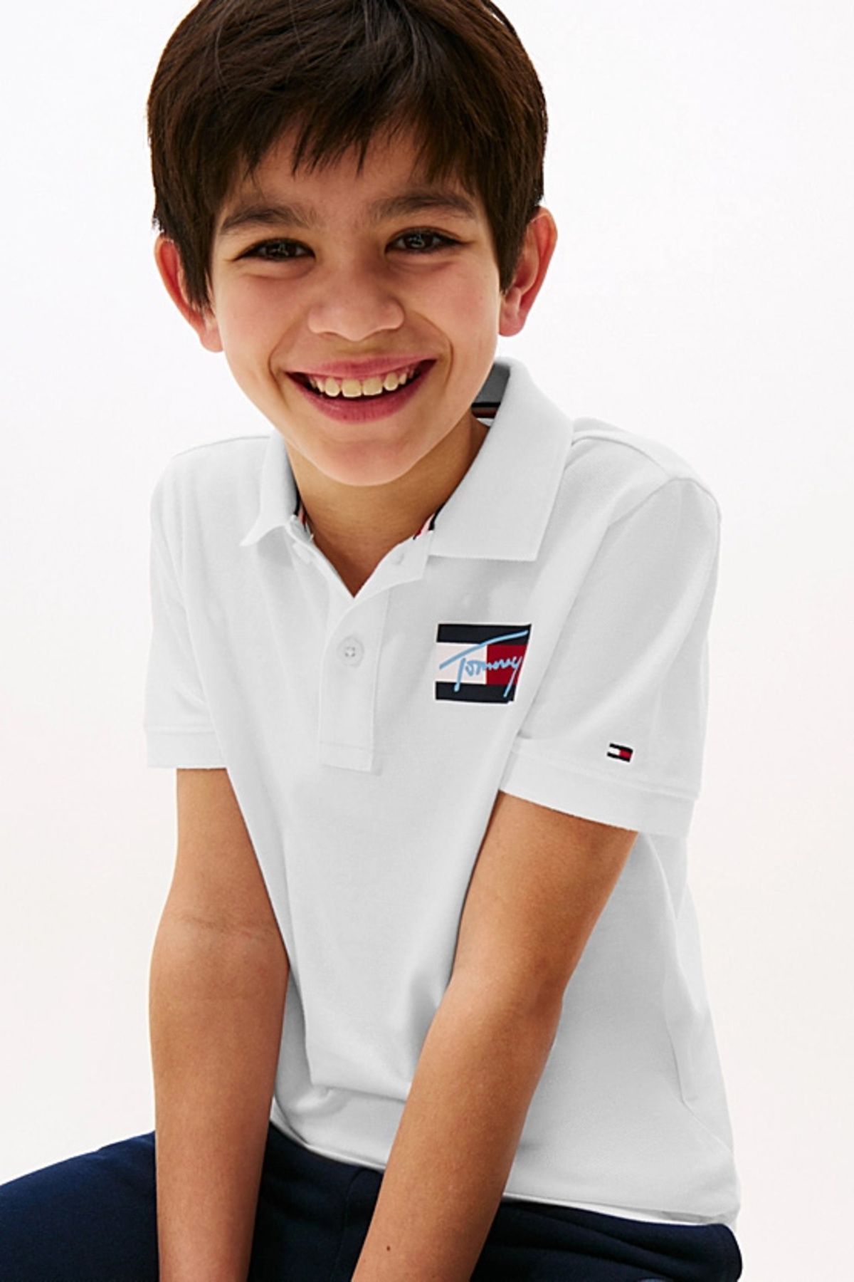 Tommy Hilfiger-Polokošile TOMMY SCRIPT FLAG SS 4