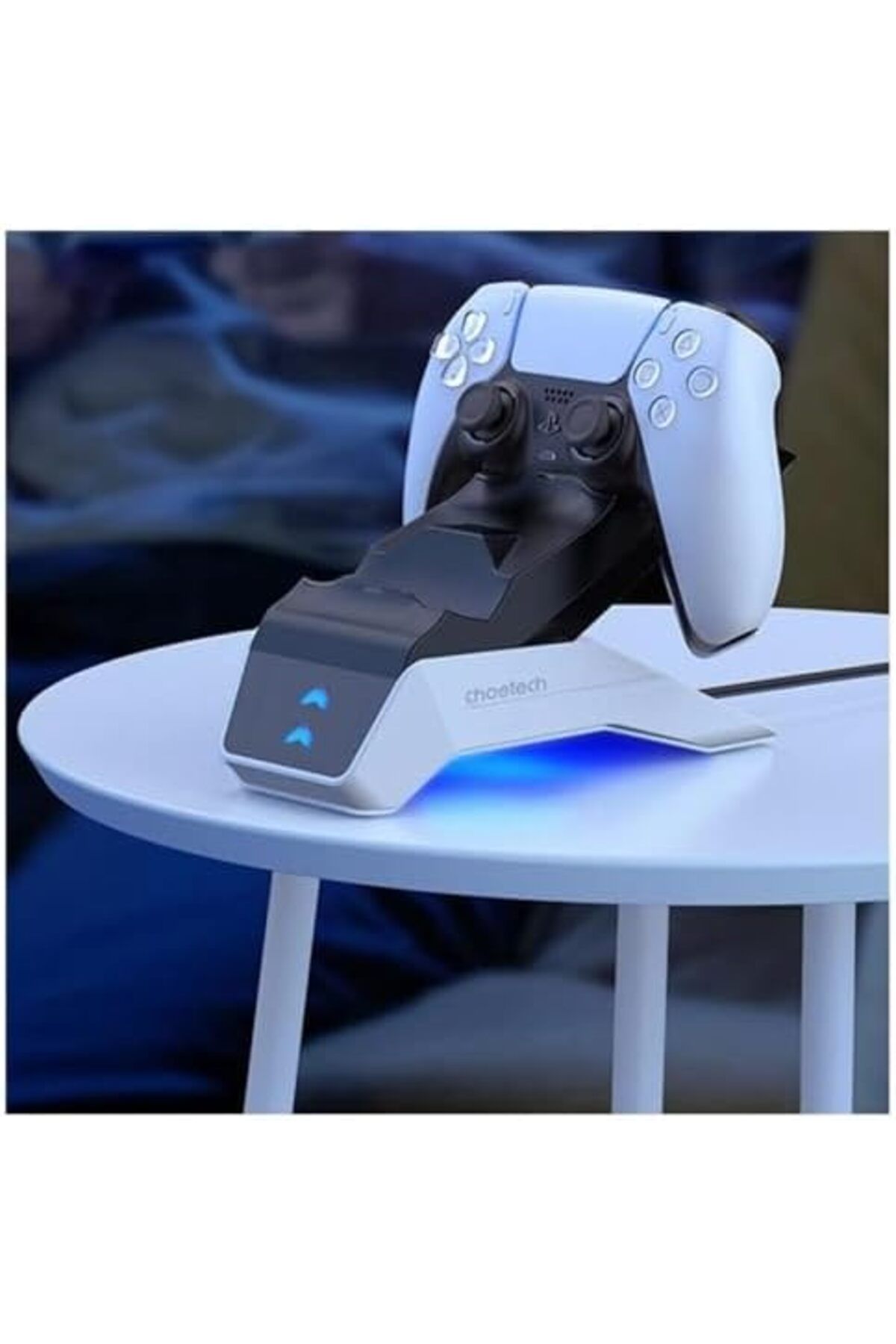 CHOETECH-Charging Dock for PlayStation 5 Controller, White 3