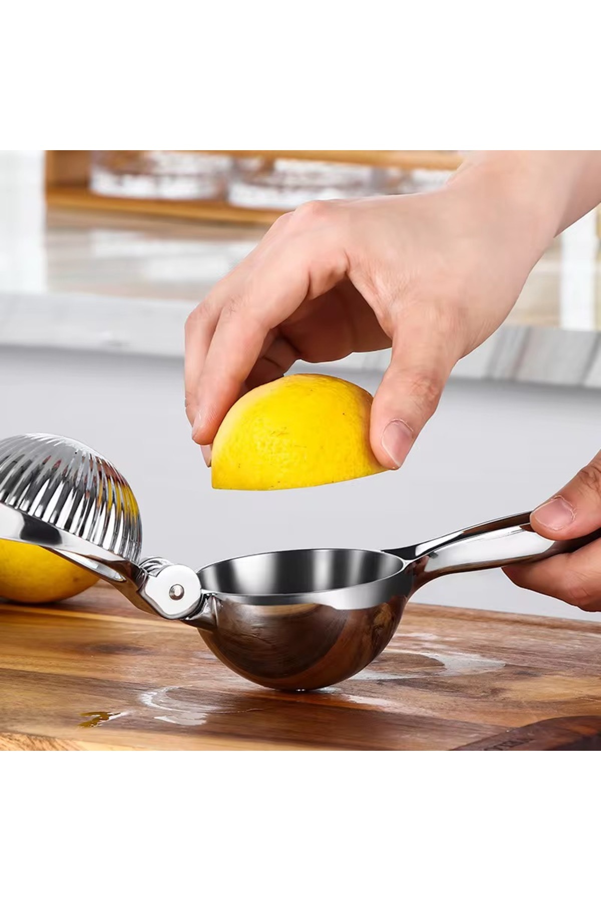 nunum store Paslanmaz Çelik Limon Sıkacağı – Dayanıklı, Ergonomik, Elle Meyve Sıkma Aparatı Ağız Çapı 7 cm’dir