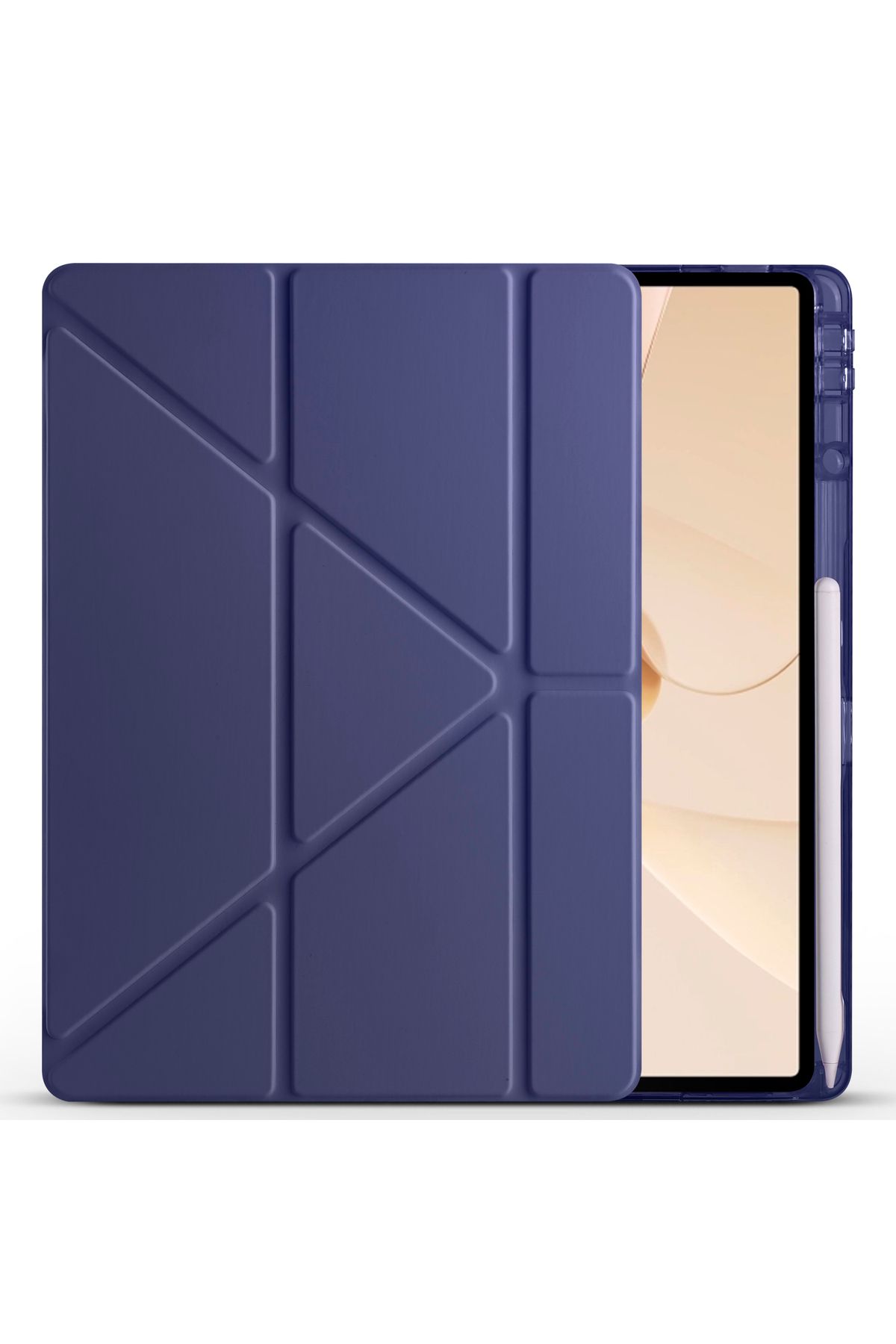 İncisoft-Huawei Matepad 12X Compatible Pen Compartment Stand Case + Screen Protector + Pen Set of 3 8