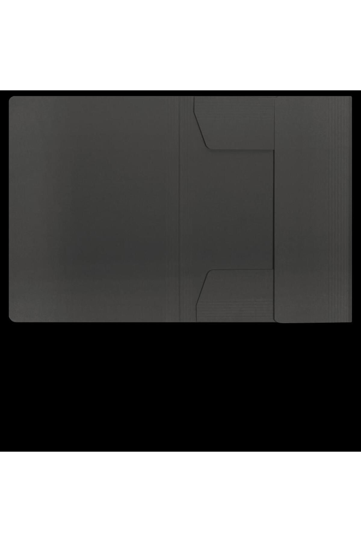 ELBA-Chic Envelope Folder A4, 320g/sqm Manila Cardboard, 100-Sheet Capacity, Anthracite Color 2