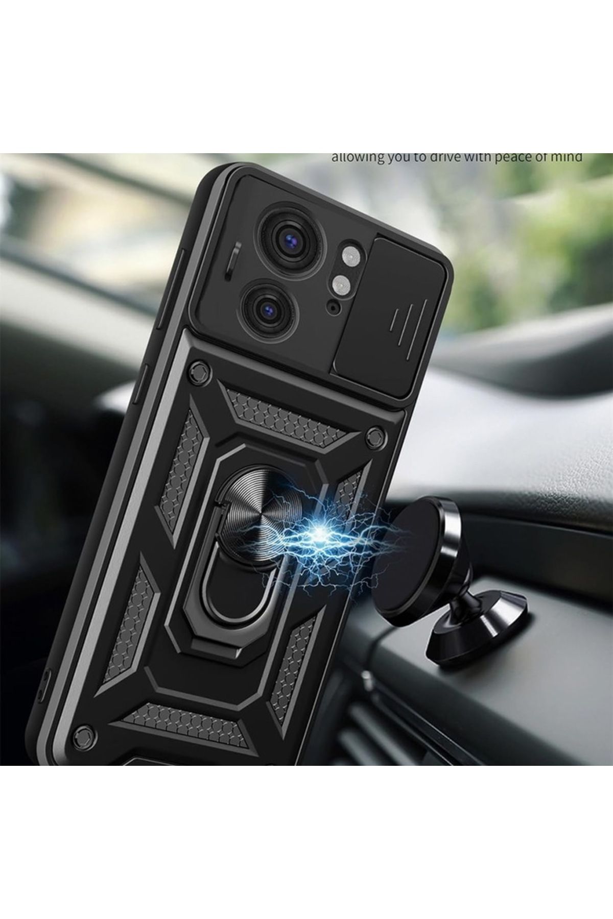 Rao-Husă de protecție pentru Motorola Edge 40/Edge 2023, Premium Grip, seria CamShield, B24, plastic, Pi 3