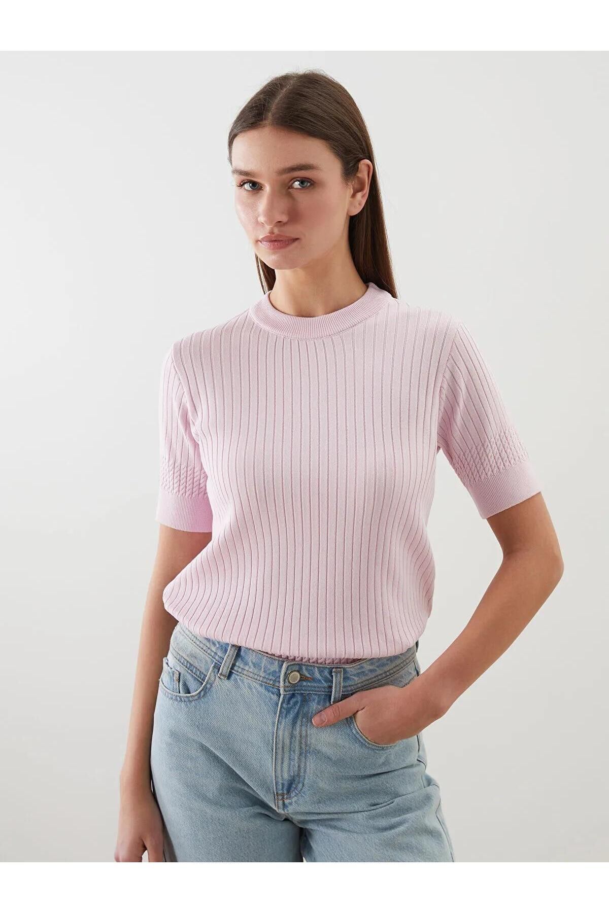 LC Waikiki-Pulover LCW Modest Crewneck pentru femei (W5) 1