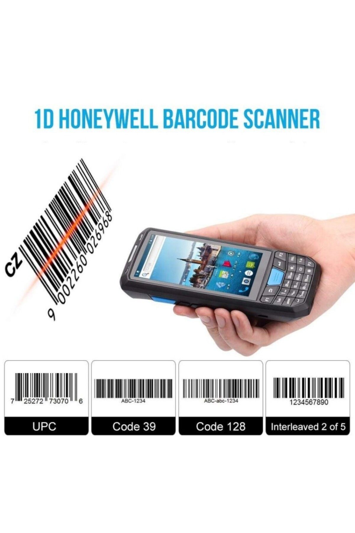 PRC-Cititor de coduri de bare 2D PDA, Bluetooth, WiFi, slot SIM POS 4G, TF, GPS 3