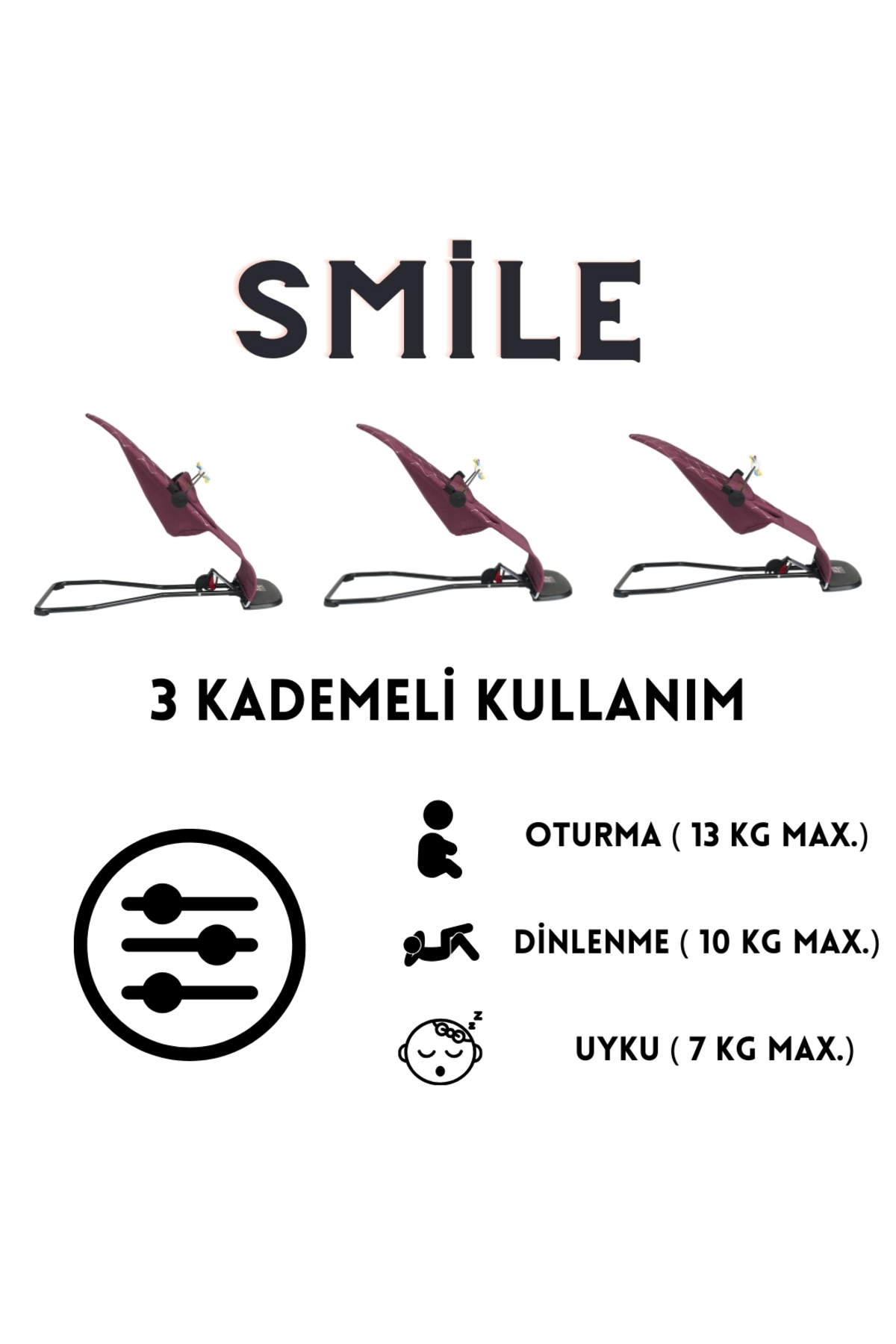 Mamma Smile Cotton Sallanır Üç Kademeli Ana Kucağı ( Oyuncak Aparatı Ve Seyahat Çantası ) fotoğrafı 2 (önizleme)