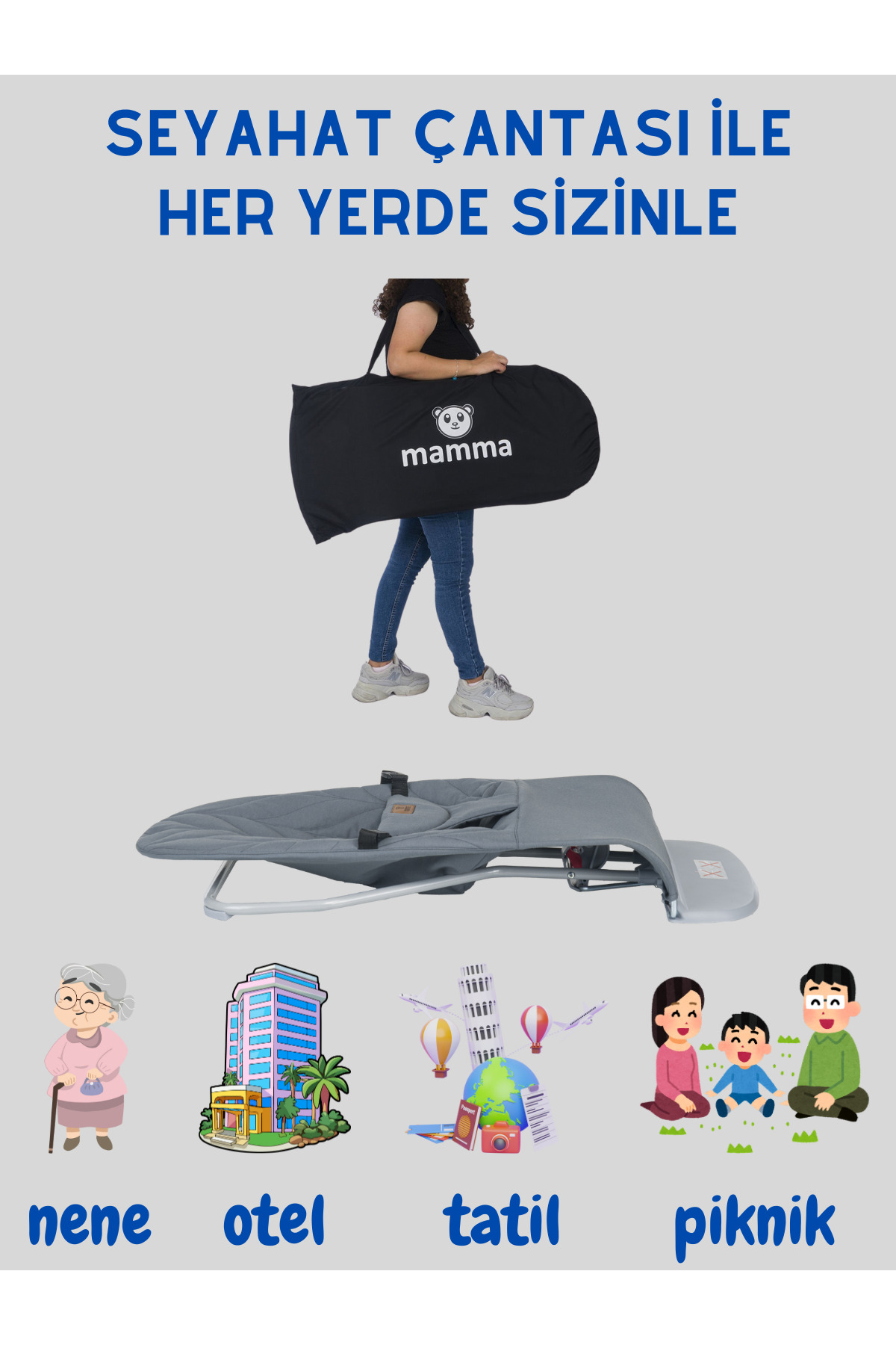 Mamma Deluxe Cotton Oyuncaklı Ana Kucağı + Ekstra Kılıf ve Seyahat Çantası fotoğrafı 6 (önizleme)