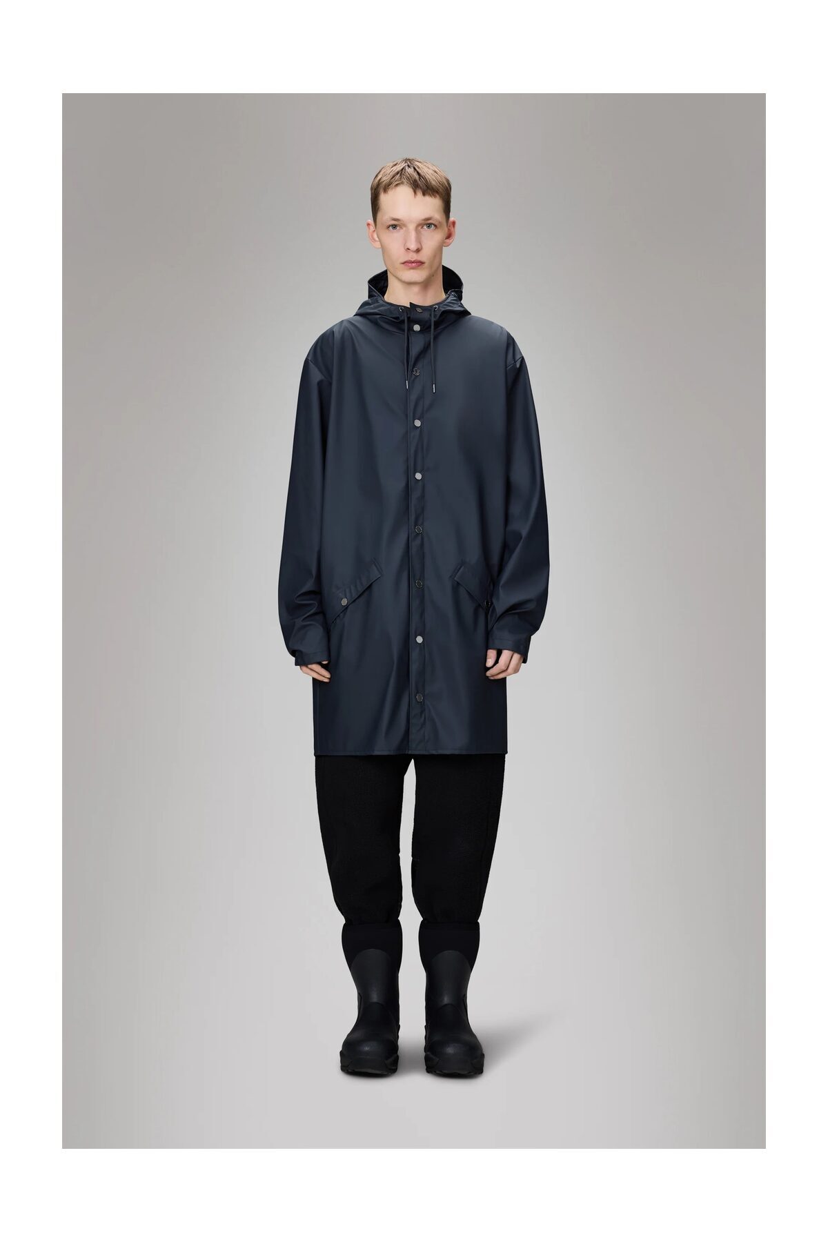 Rains Waterproof jacket is cut from Rains' signature PU fabric and