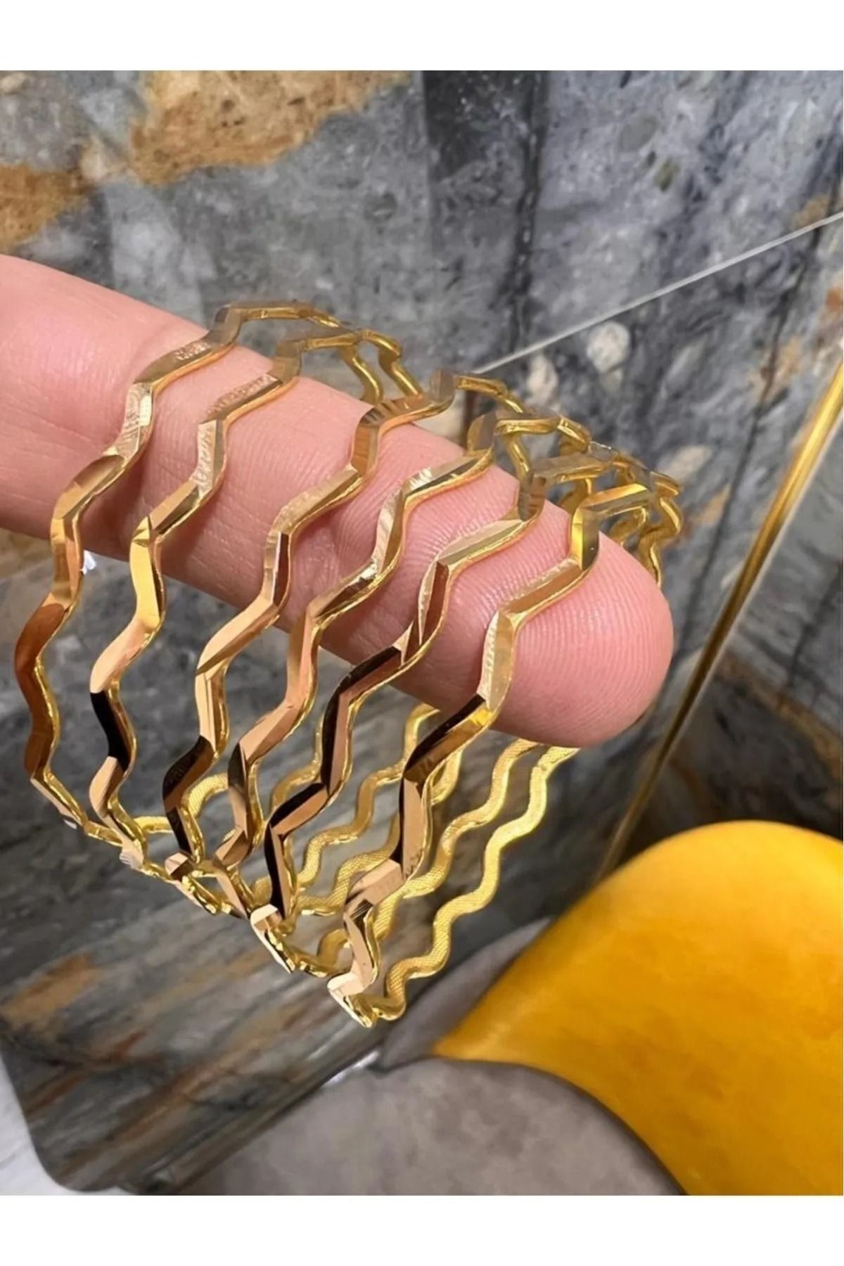 22 Ayar 10 gram Ajda Zigzag Işçiliksiz Yatırımlık Bilezik