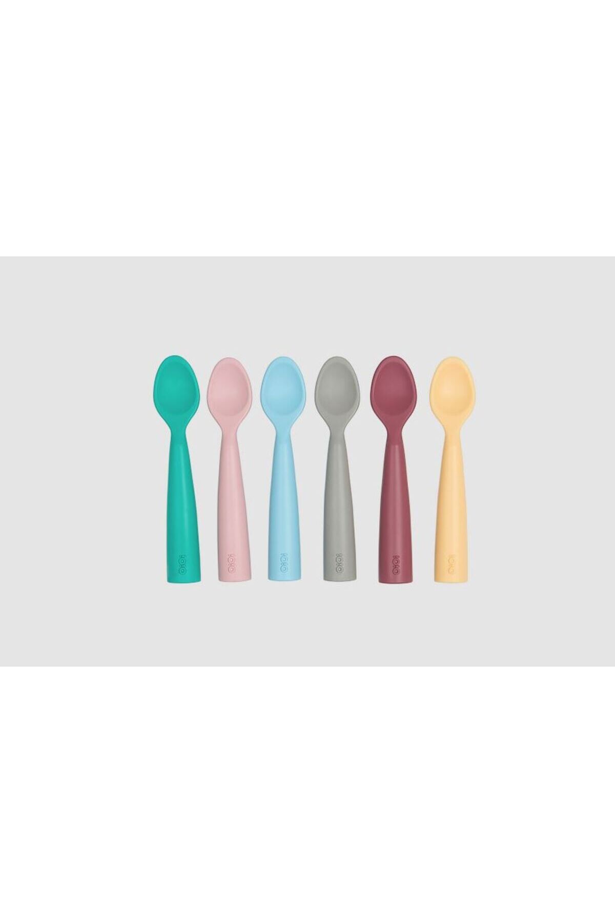 OiOi Nam Nam Silikon Bebek Mama Kaşığı – Sarı | 6 Ay | %100 Gıda Sınıfı | Bpa’sız | Yerli Üretim fotoğrafı 4 (önizleme)