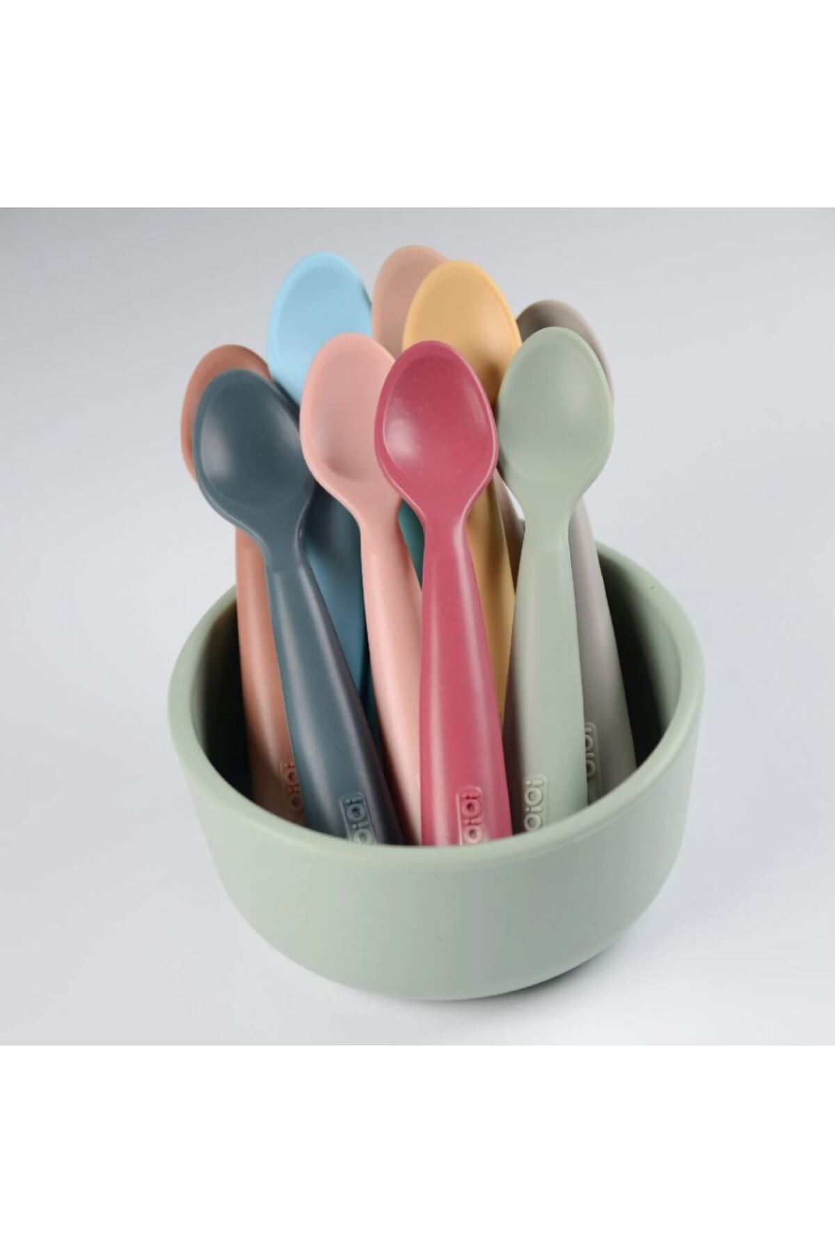 OiOi Nam Nam Silikon Bebek Mama Kaşığı – Sarı | 6 Ay | %100 Gıda Sınıfı | Bpa’sız | Yerli Üretim fotoğrafı 3 (önizleme)