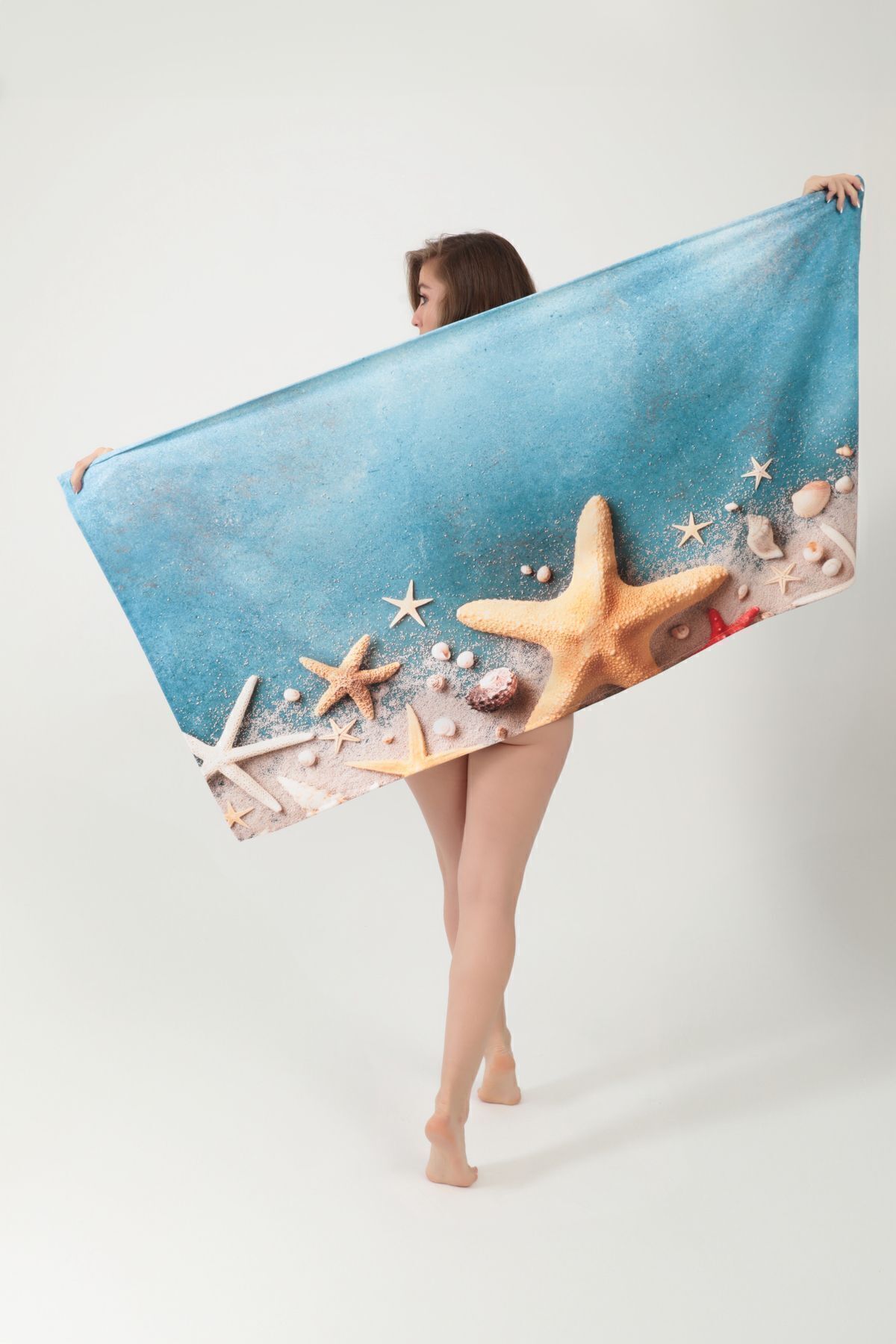 XJIM-Soft Textured Digital Printed 100% Cotton Unisex Beach Towel 75X150 Quick Dry Sea Towel 6