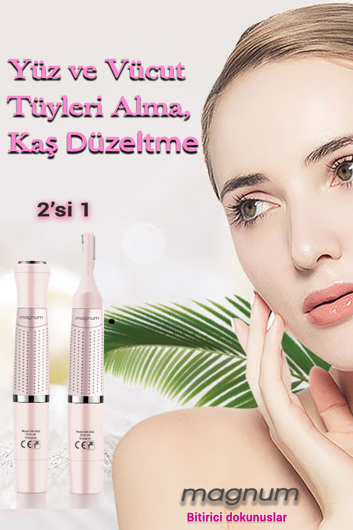 Yüz Tüy Alma Aleti Epilasyon Epilatör Kaş Düzeltme, Yüz Vücut Kıl Tüy Alma — MAG201 — تصویر 4 از 5