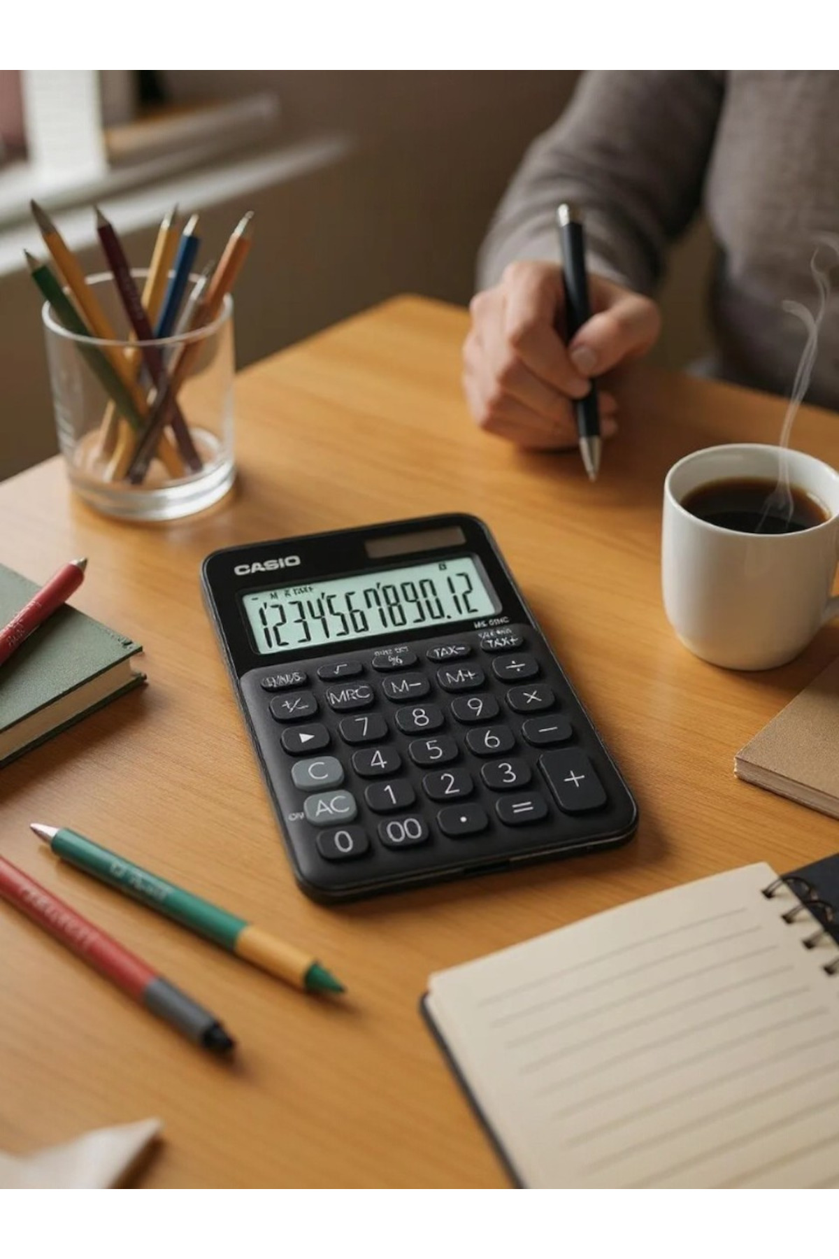 Casio Ms-20uc-bk 12 Hane Siyah Masa Üstü Hesap Makinesi - Fiyatı