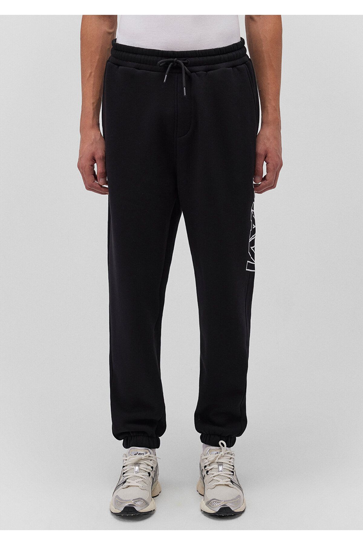Mavi-Logo Printed Black Sweatpants 0010208-900 4