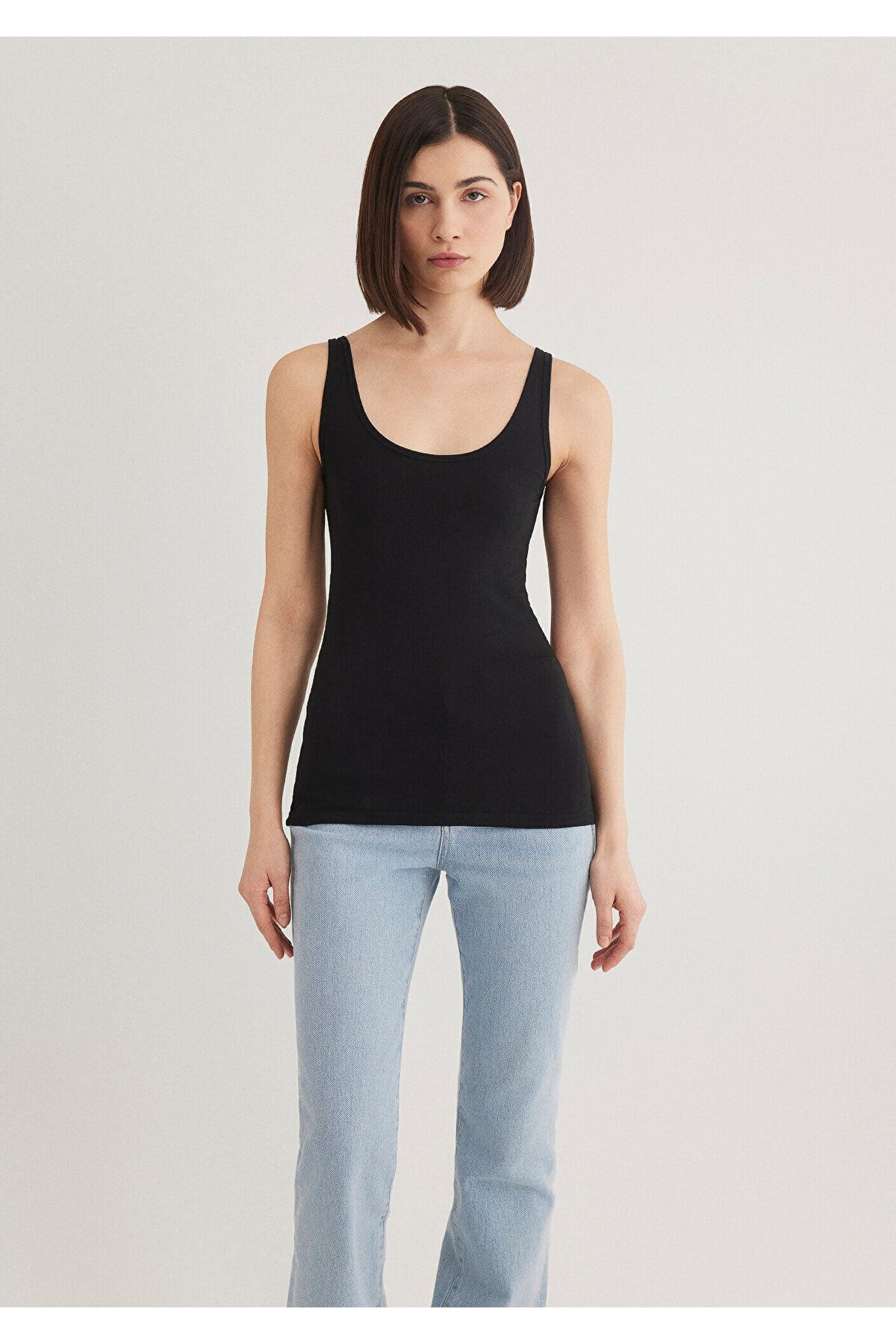 Mavi-Μαύρο Basic Stretch Tank Top Fitted / Εφαρμοσμένο κόψιμο 164156 -900 4