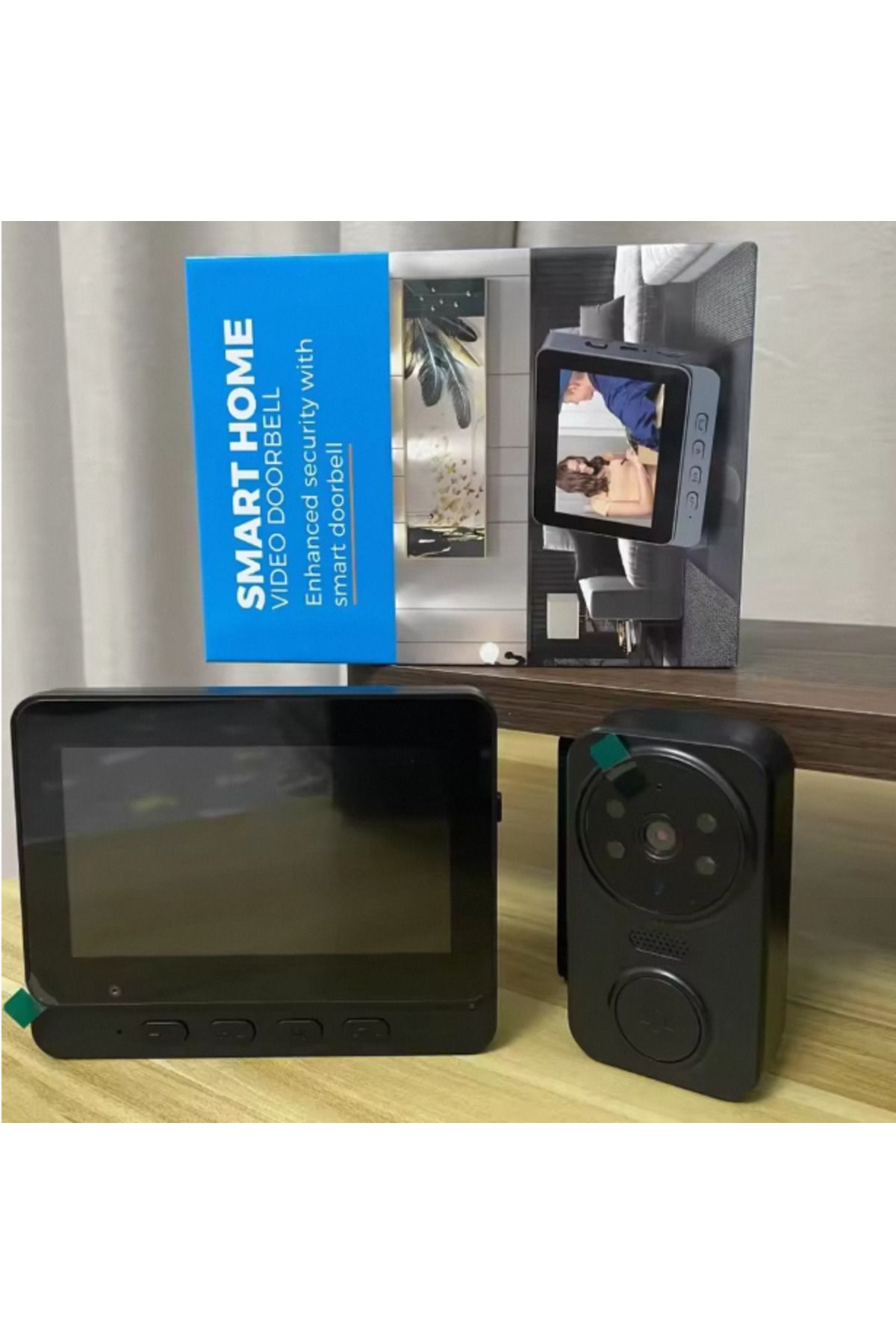 Choice-Black Wireless Video Doorbell With Screen 4.3'' Ips Hd Smart Intercom - 2.4g Wifi, Two-way Talk, Nig 3