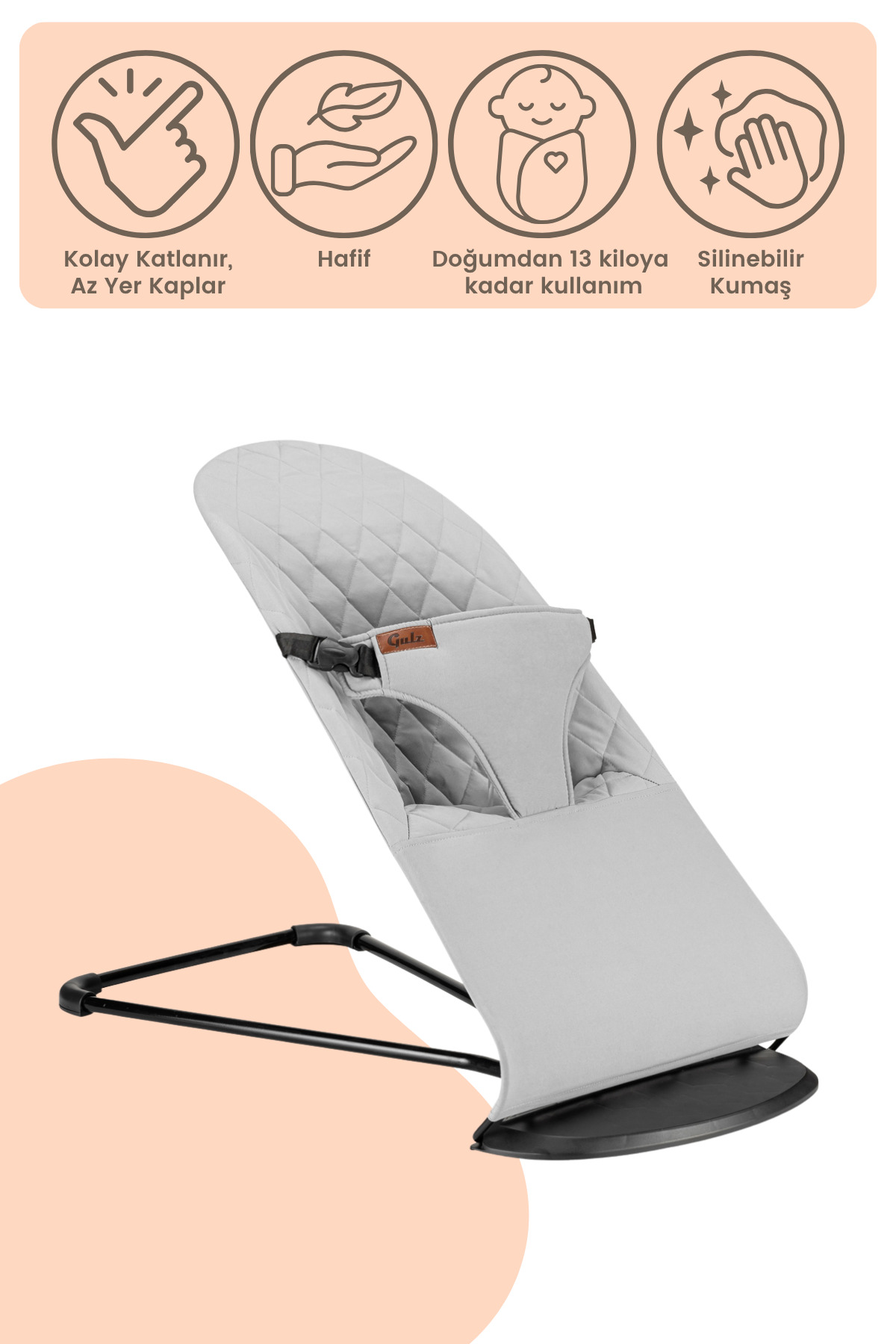 Gulz Sleeper Kademeli Sallanır Ana Kucağı fotoğrafı 7 (önizleme)