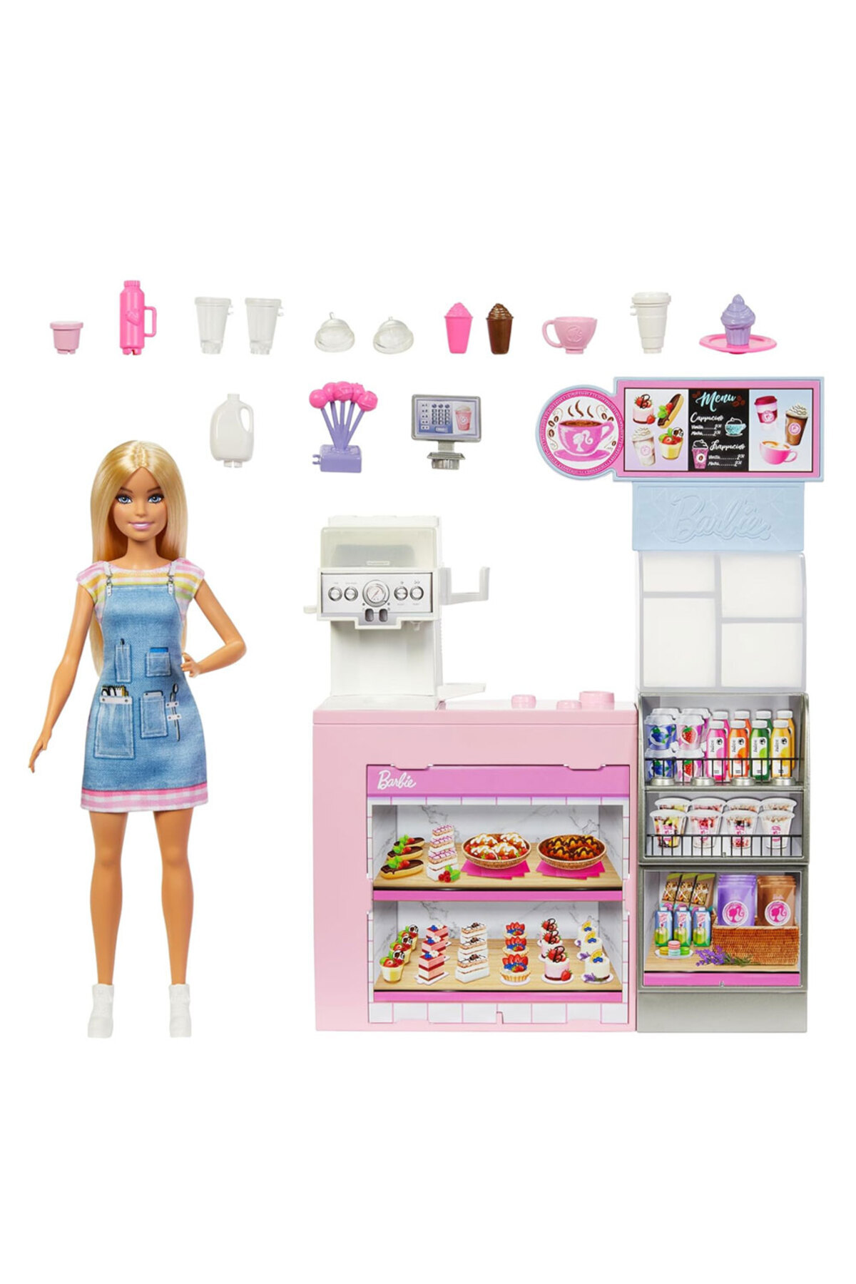 Barbie-Coffee Shop Playset (Refreshed) HXN94 4