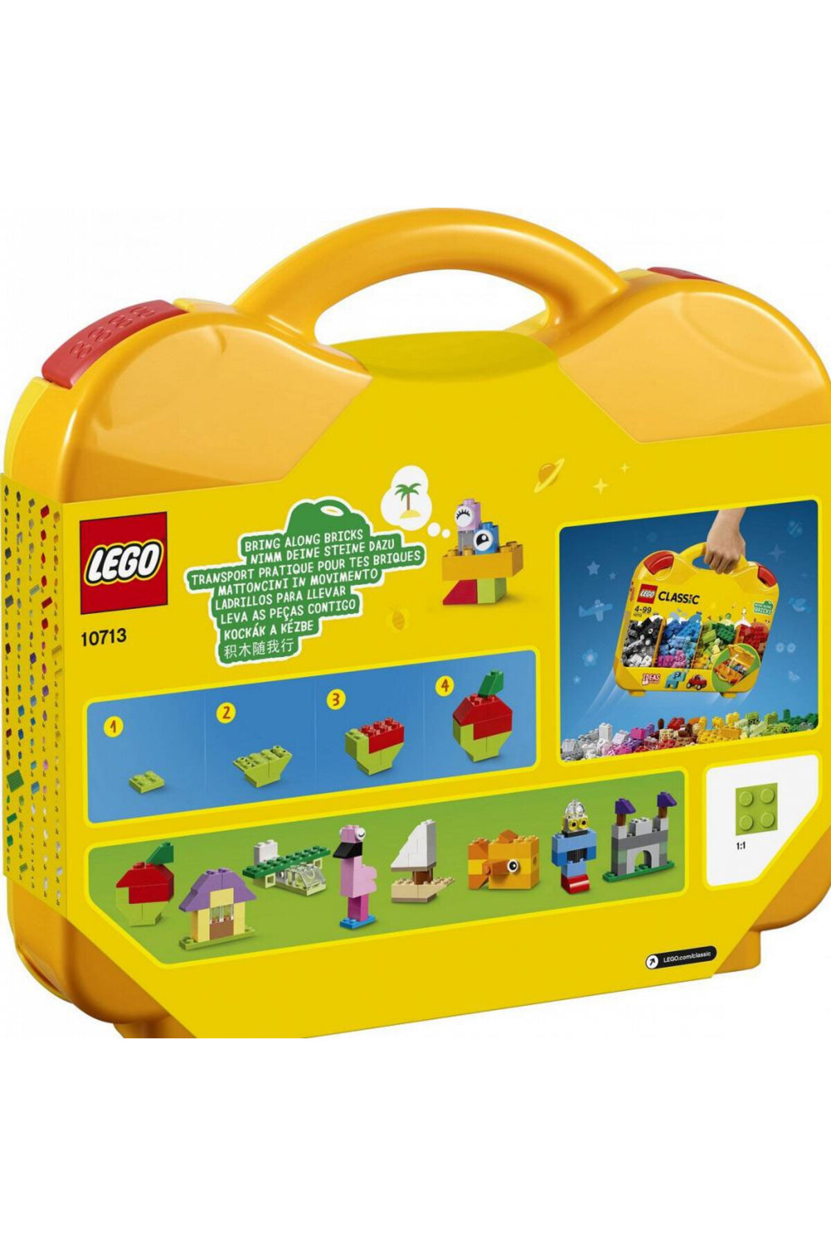 LEGO-حقيبة إبداعية كلاسيكية 10713 - مجموعة بناء ألعاب للأطفال من سن 4 سنوات فما فوق (213 قطعة) 6