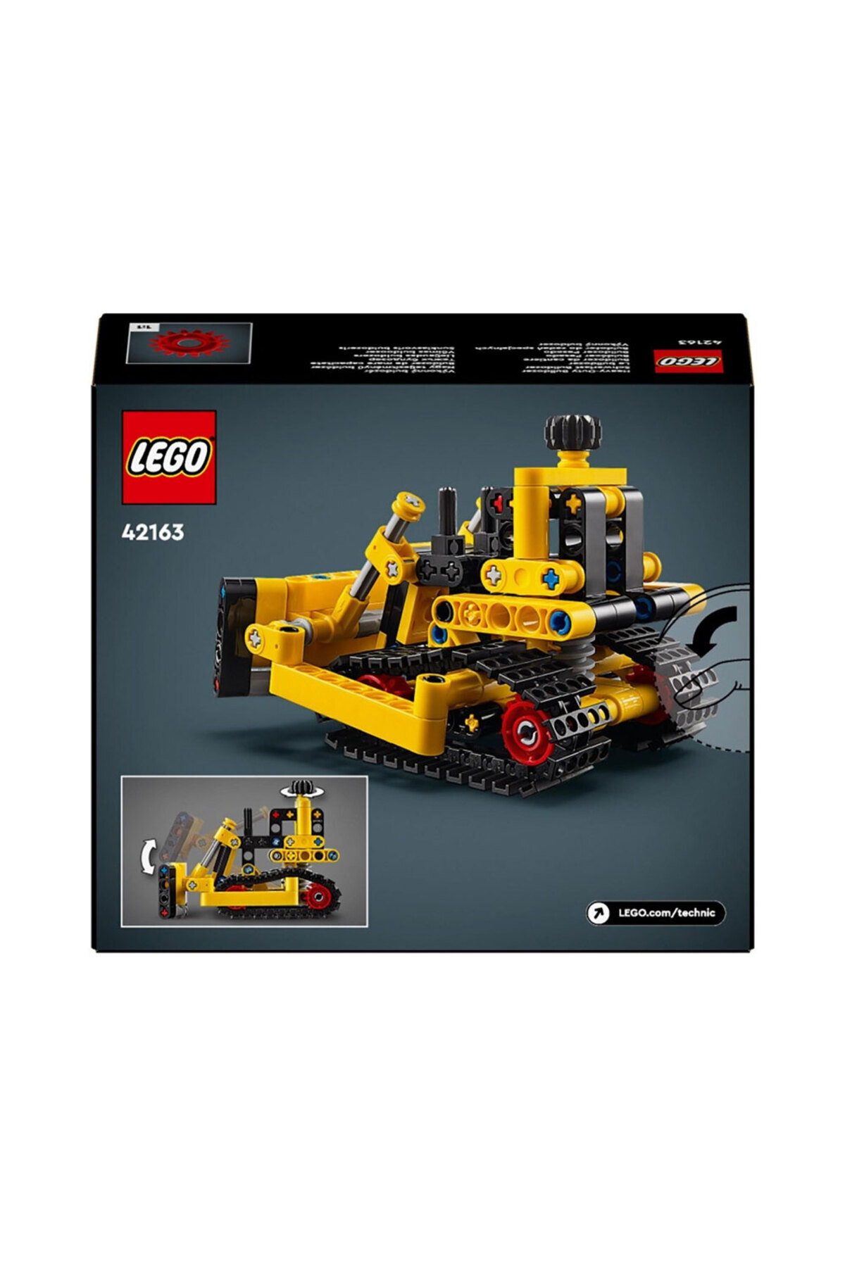LEGO-® Technic Heavy Work Bulldozer 42163 - Construction Set for Ages 7 and Up (195 Pieces) 2