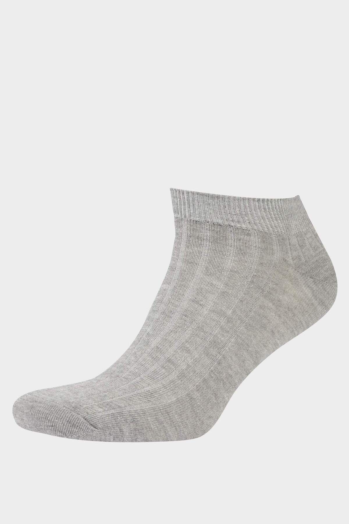 DeFacto-Herren 5 Stück Baumwolle Booties Socken F5758AXNS 5