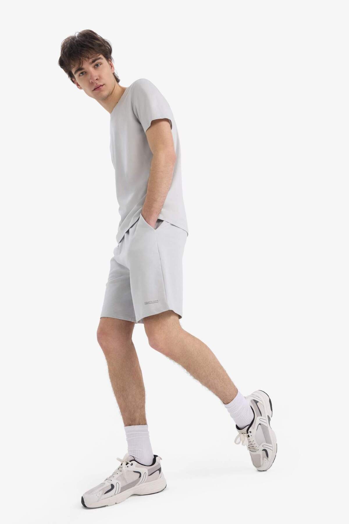 DeFacto-Tight Leg Shorts with Tie-Up Waist E5843Ax25Sm 3