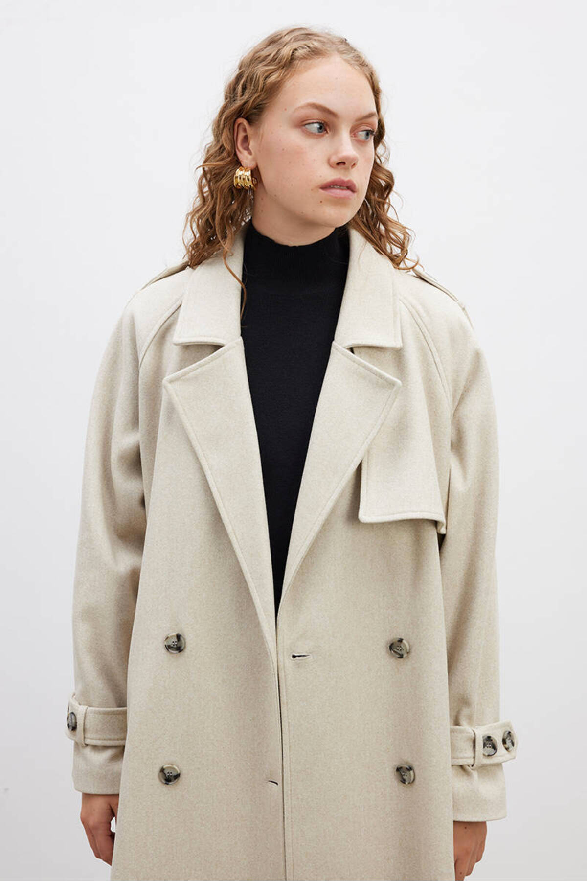 BE BLUE-STONE TRENCH CACHET COAT 6