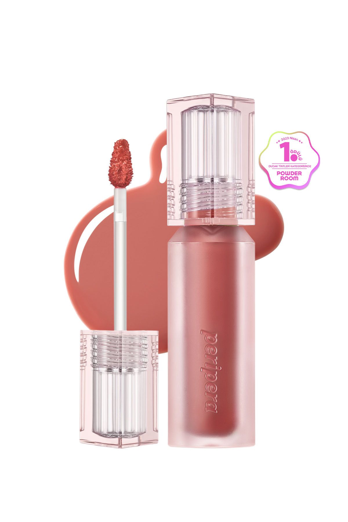 PERIPERA-Peripera WATER BARE TINT 002 UNIVERSAL CORAL 3,7 g - Jemný vodní odstín 1