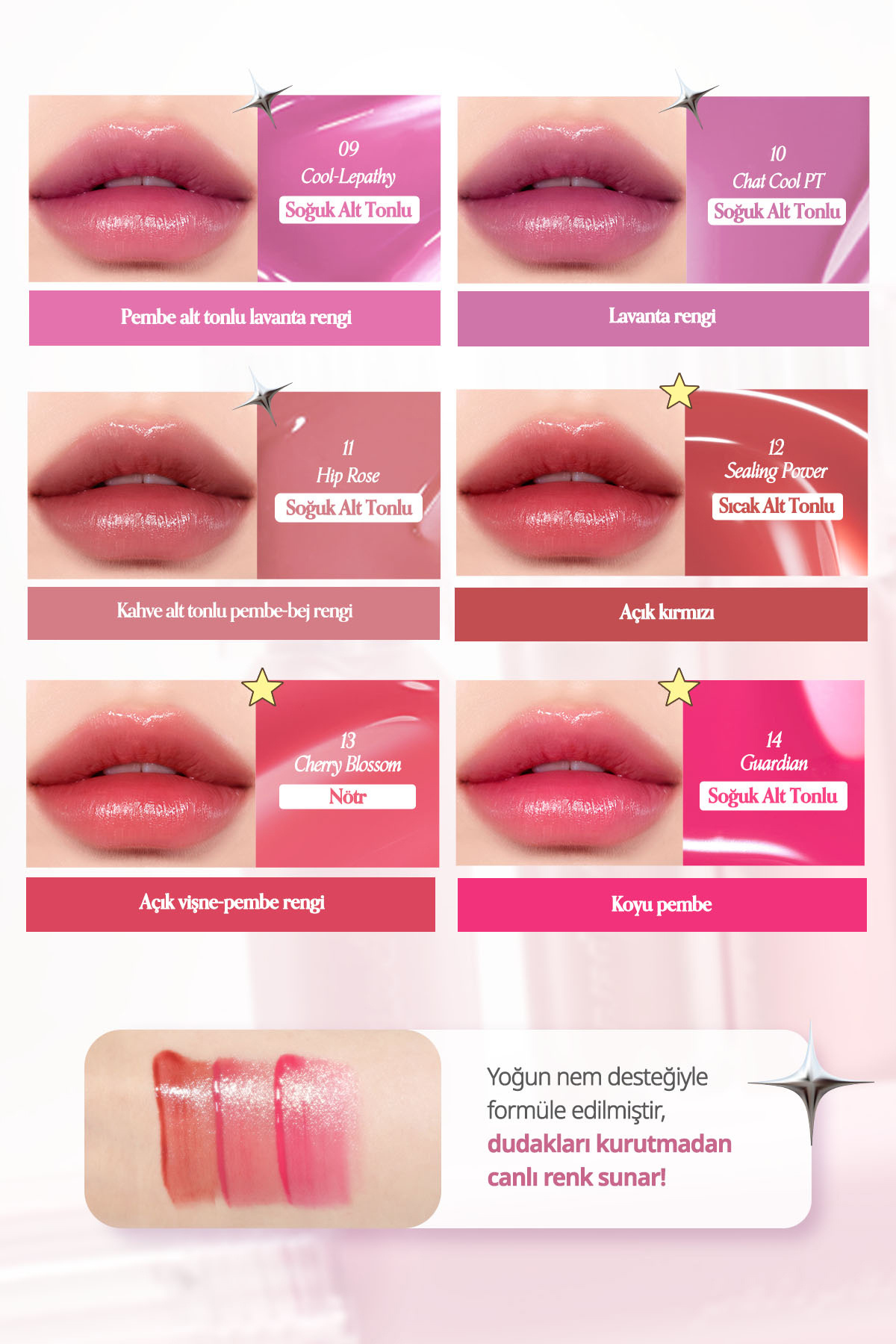 PERIPERA-Peripera WATER BARE TINT 002 UNIVERSAL CORAL 3,7 g - Jemný vodní odstín 5