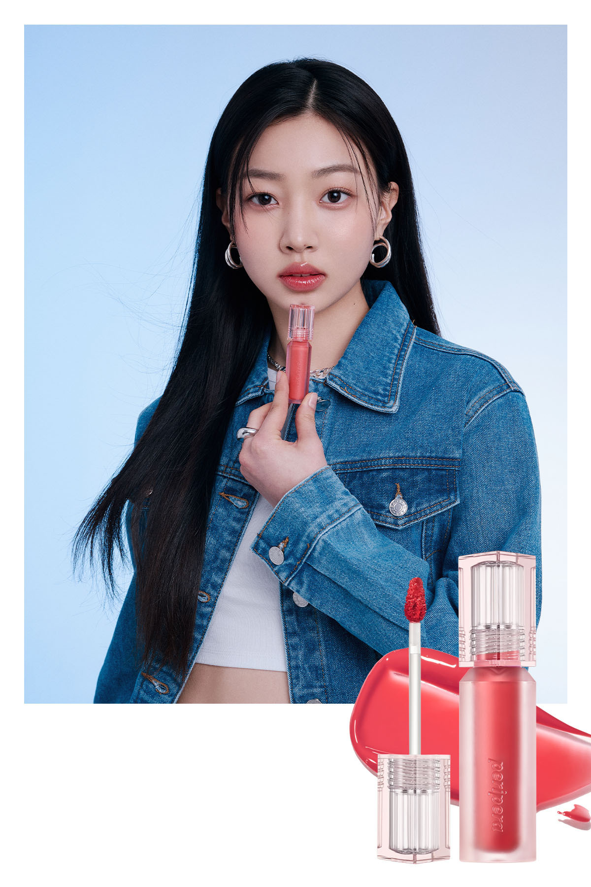 PERIPERA-04 All Right Peach - Natural Tones, Long Lasting and Shiny Tint Peripera Water Bare Tint 3