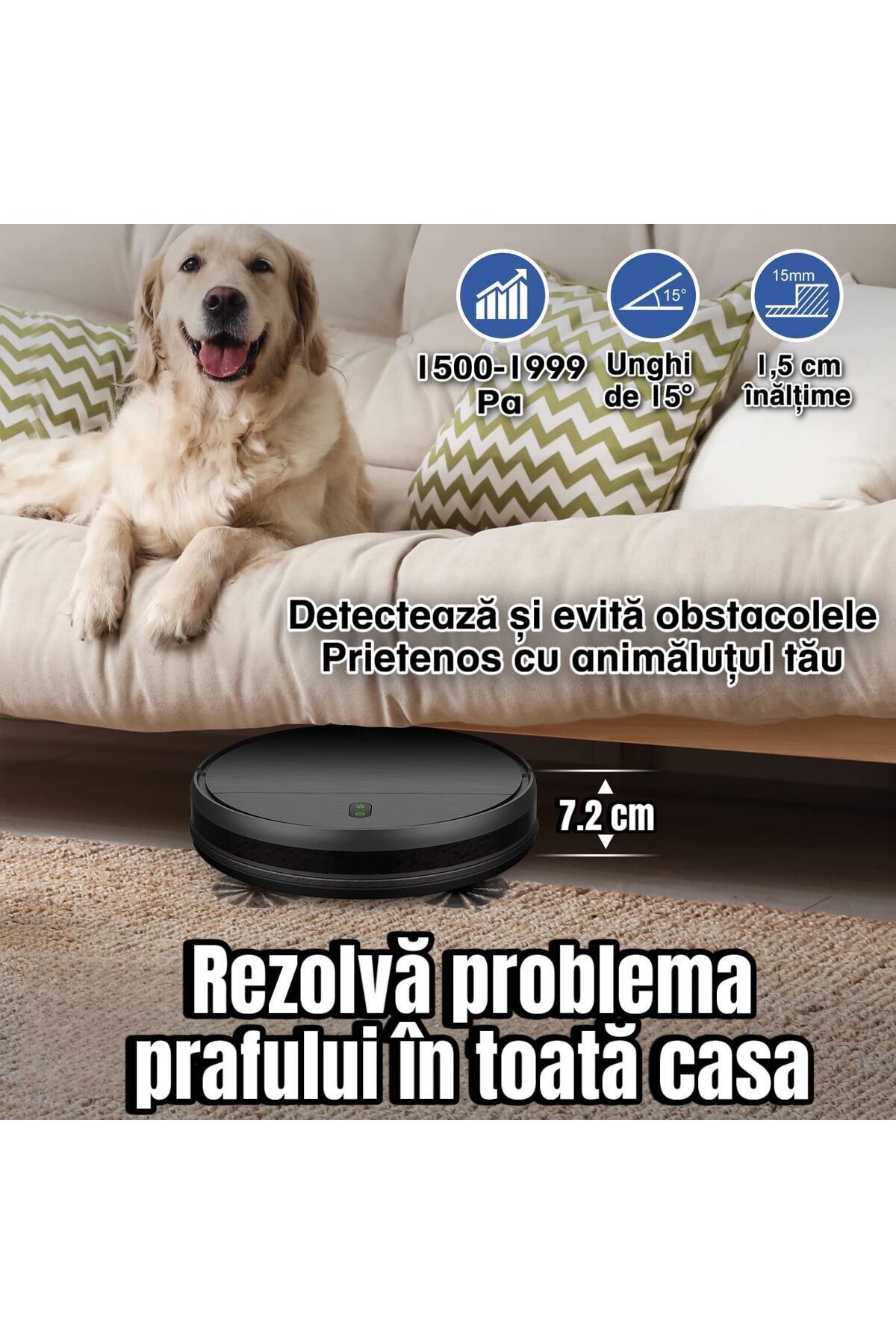 Infiniteea-Aspirator robot Infiniteea™, aspirare și spălare simultană 6