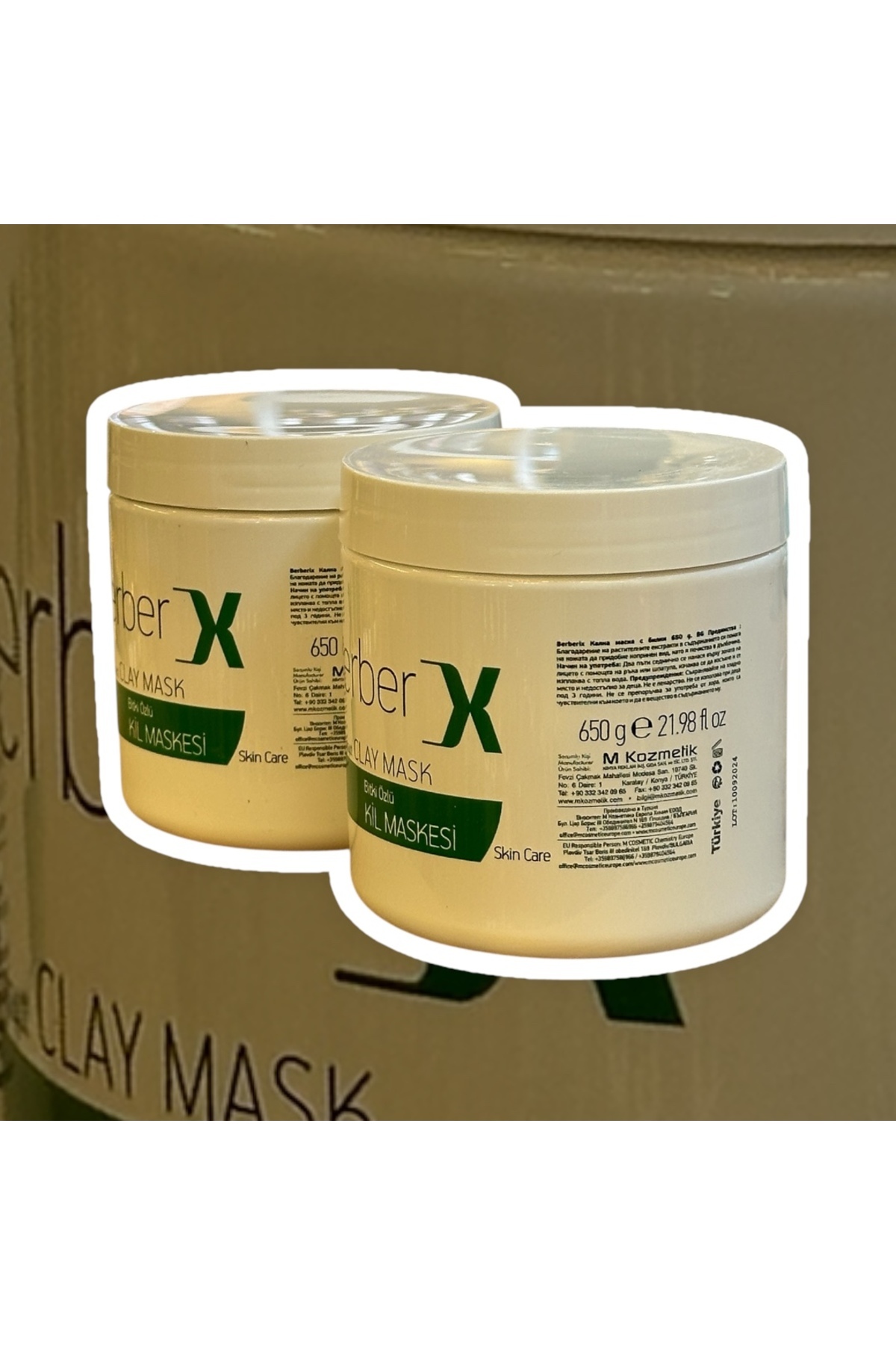 berberx Berber X Bitki Özlü Kil Maskesi 650gr. X 2 Adet - Fiyatı