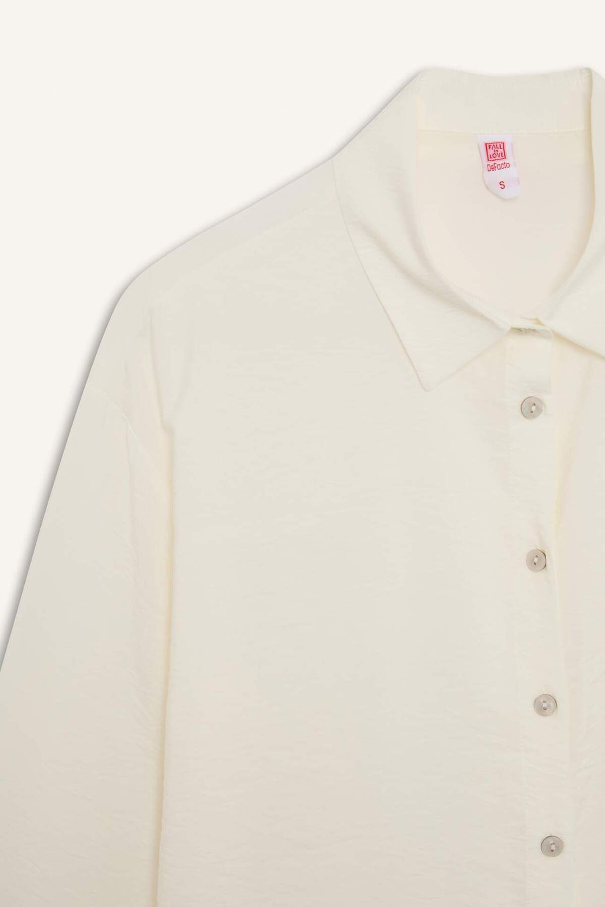 DeFacto-Regular Fit Beach Shirt-Fall in Love E1167Ax25Sm 2