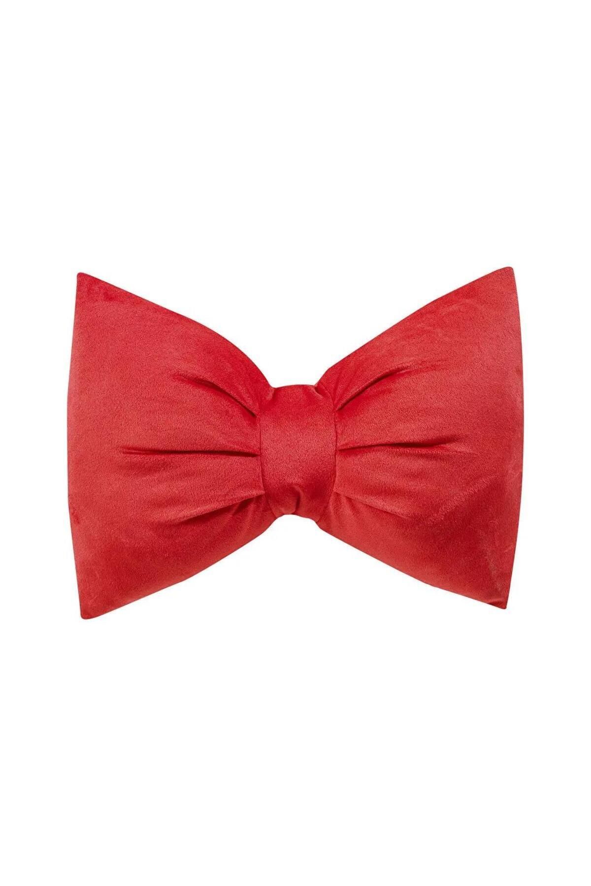 LC Waikiki-Red Bow Look Throw Pillow 30X40 cm 3