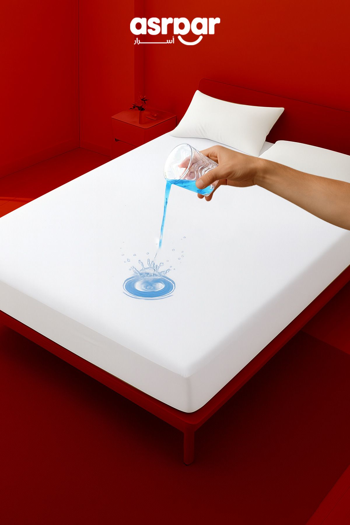Asraar-Packeg 5 Piece |2-prime Pillows 75x50cm,1-mattress Topper,2-pillow Protectors 75x50cm 4