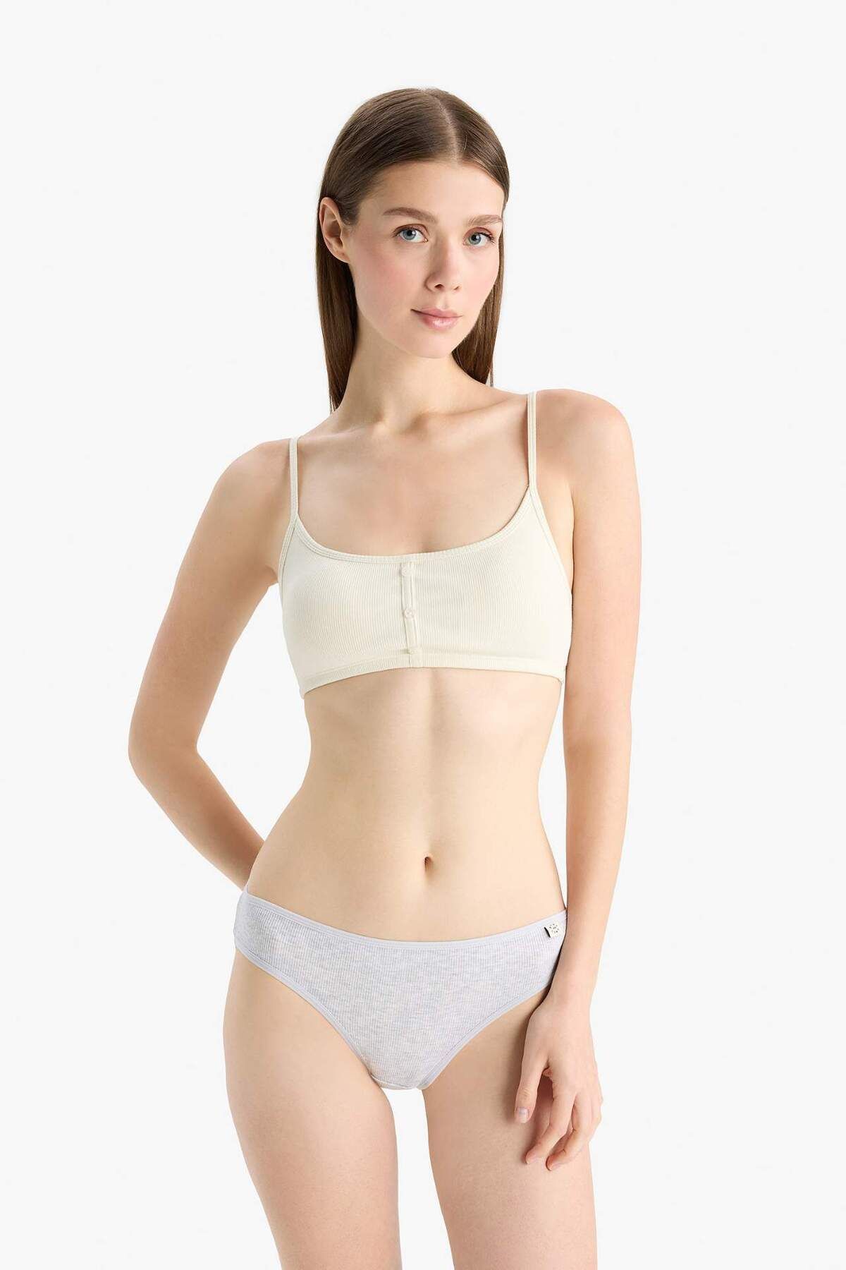 DeFacto-Ribana 3-Piece Strap Brief Panties-Fall in Love D6404Ax25Sp 7