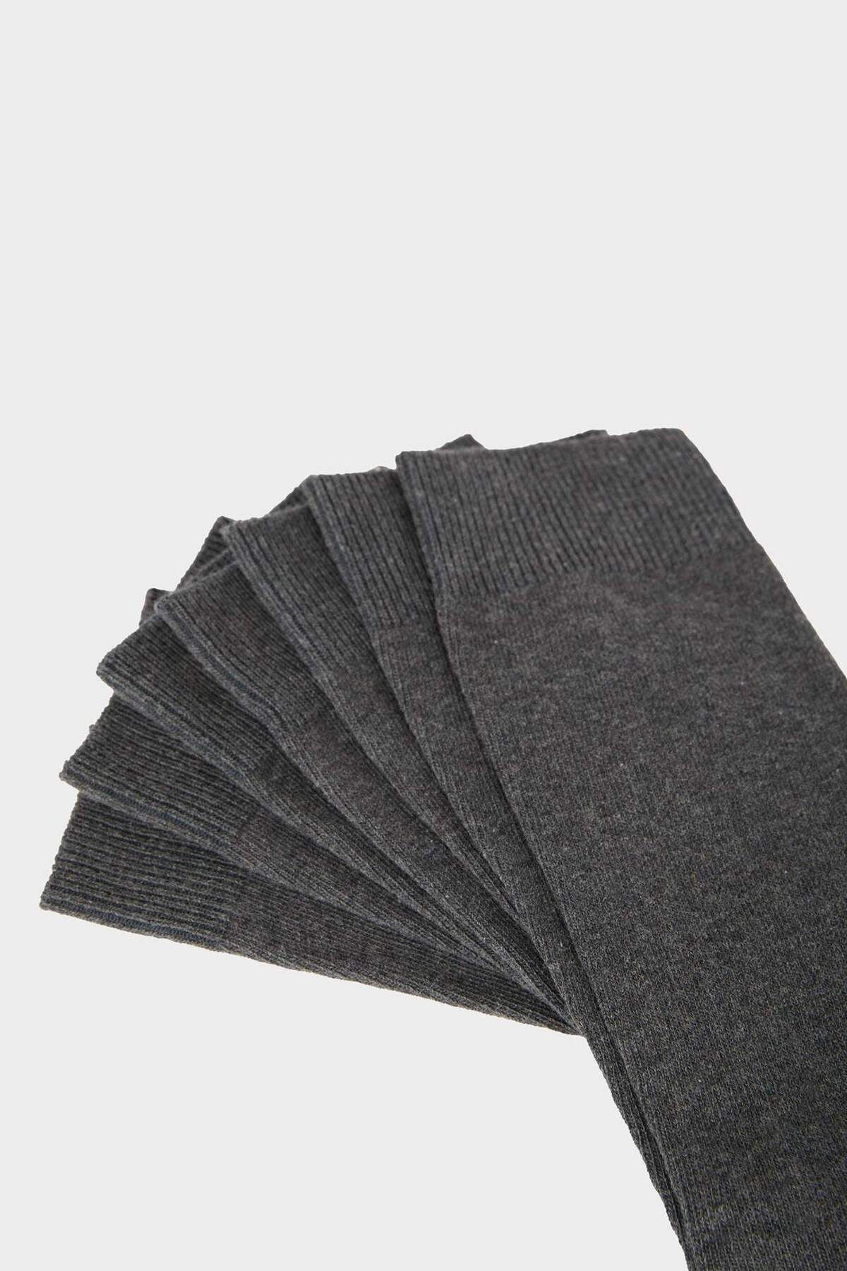 DeFacto-Men's 7-Piece Cotton Long Socks F3054Axns 3