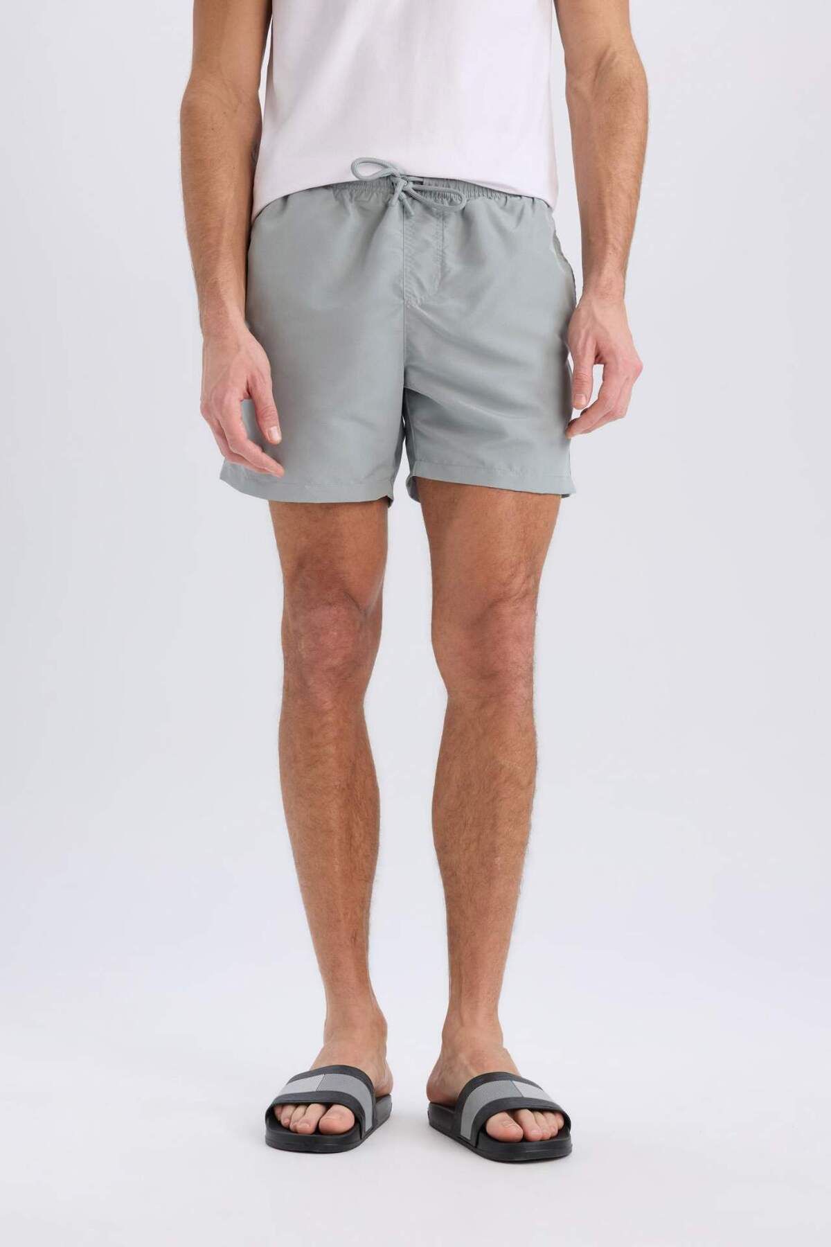 DeFacto-Mesh Lined Short Length Swim Shorts E1032Ax25Hs 4