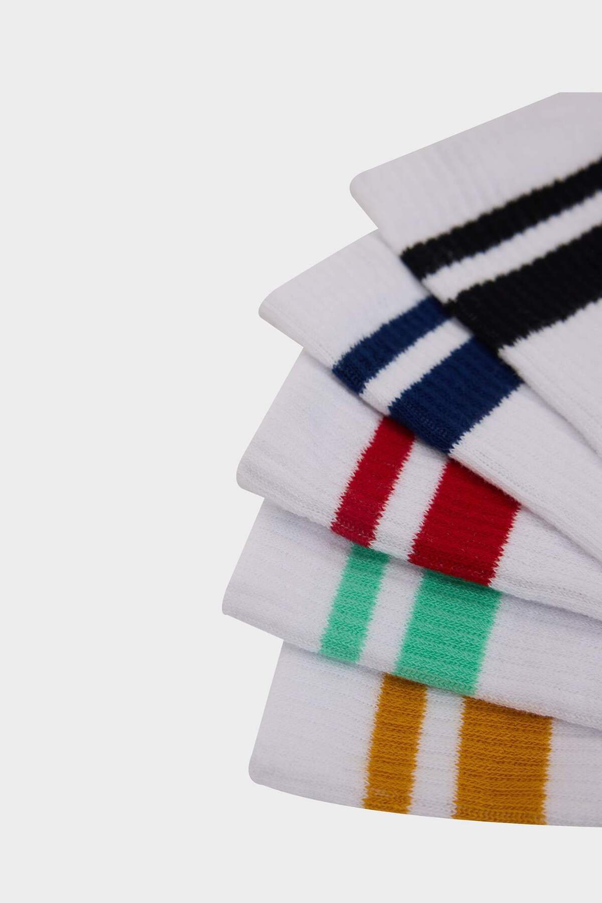 DeFacto-Herren 5 Stück Baumwolle Socken D9671AXNS 7