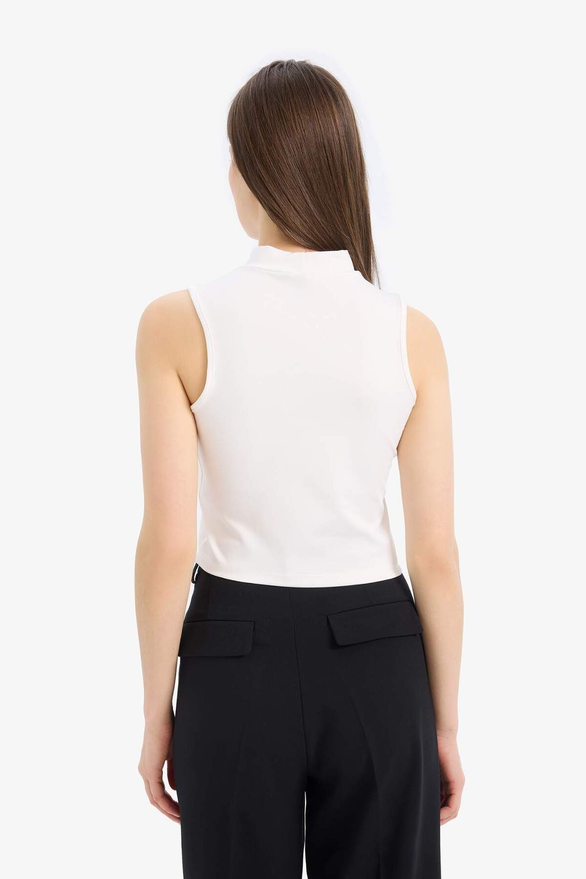 DeFacto-Slim Fit Slim Fit Half Turtleneck Undershirt E4677Ax25Sp 7