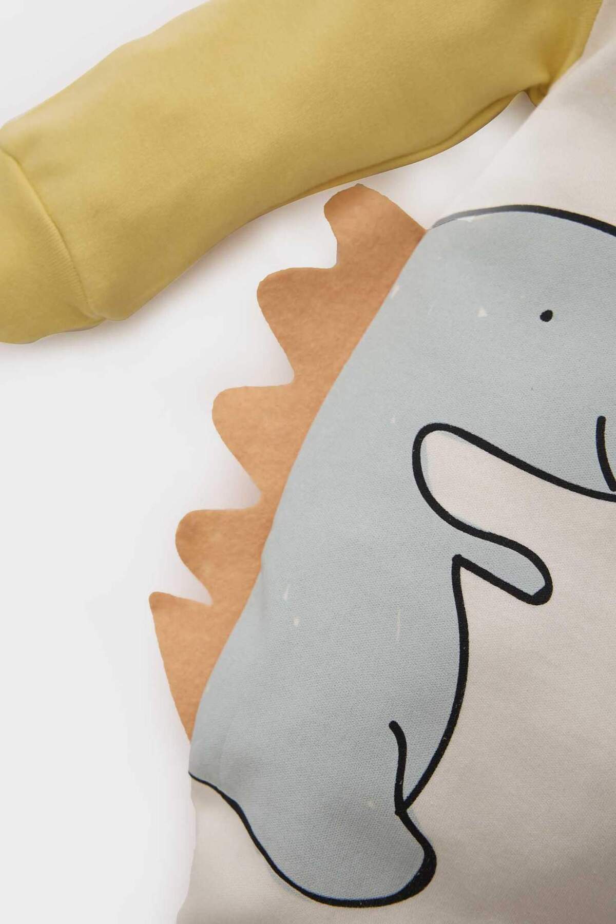 DeFacto-Langarm-Strampler für Neugeborene mit Dinosaurier-Aufdruck E2399A525SP 3