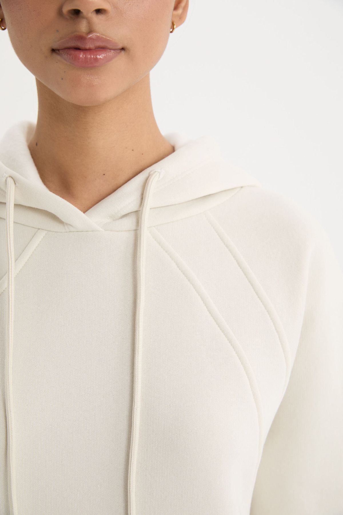 DeFacto-Fit Oversize Fit Χοντρό αθλητικό φούτερ με κουκούλα B0415ax23au 5